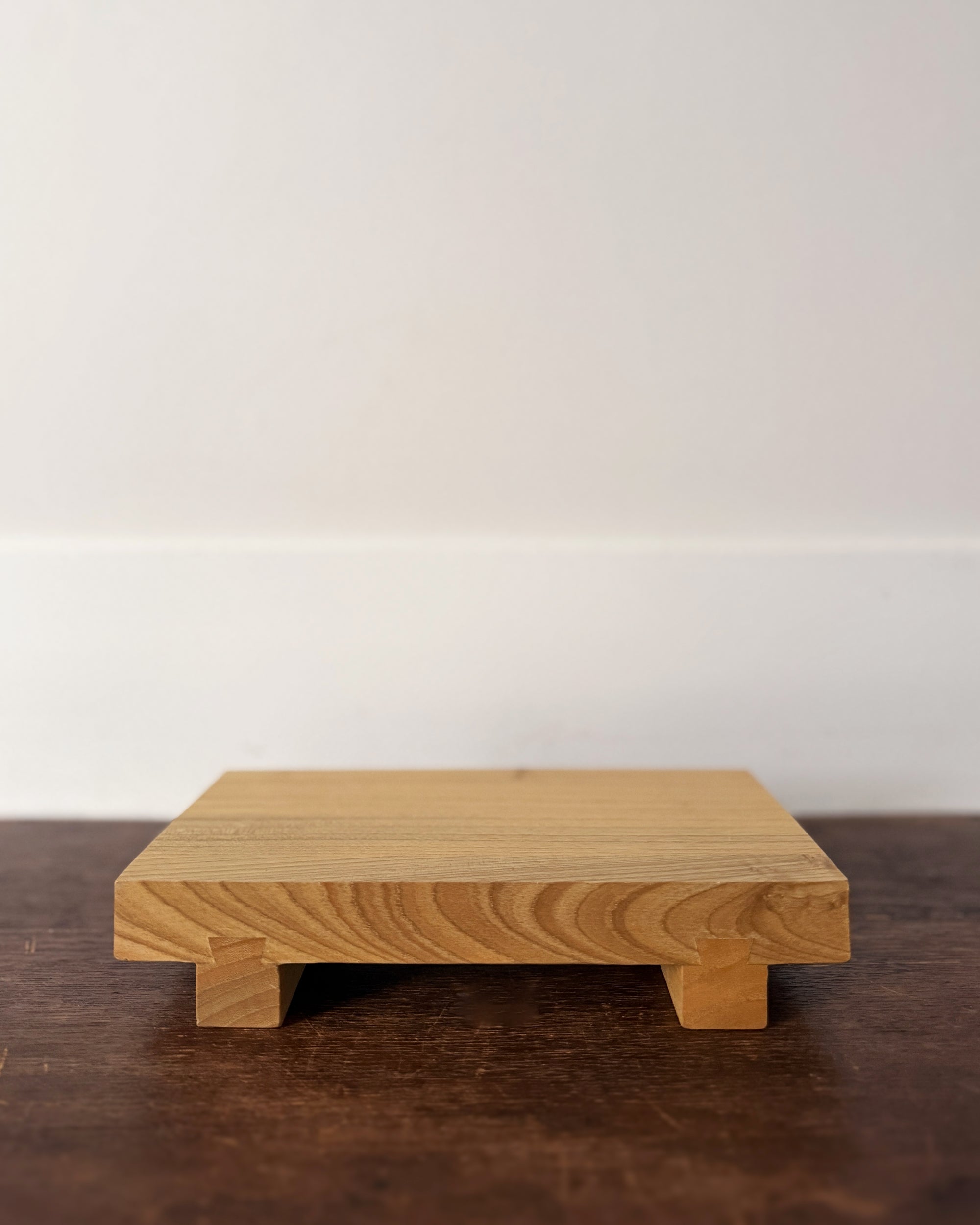 wooden sushi serving stand