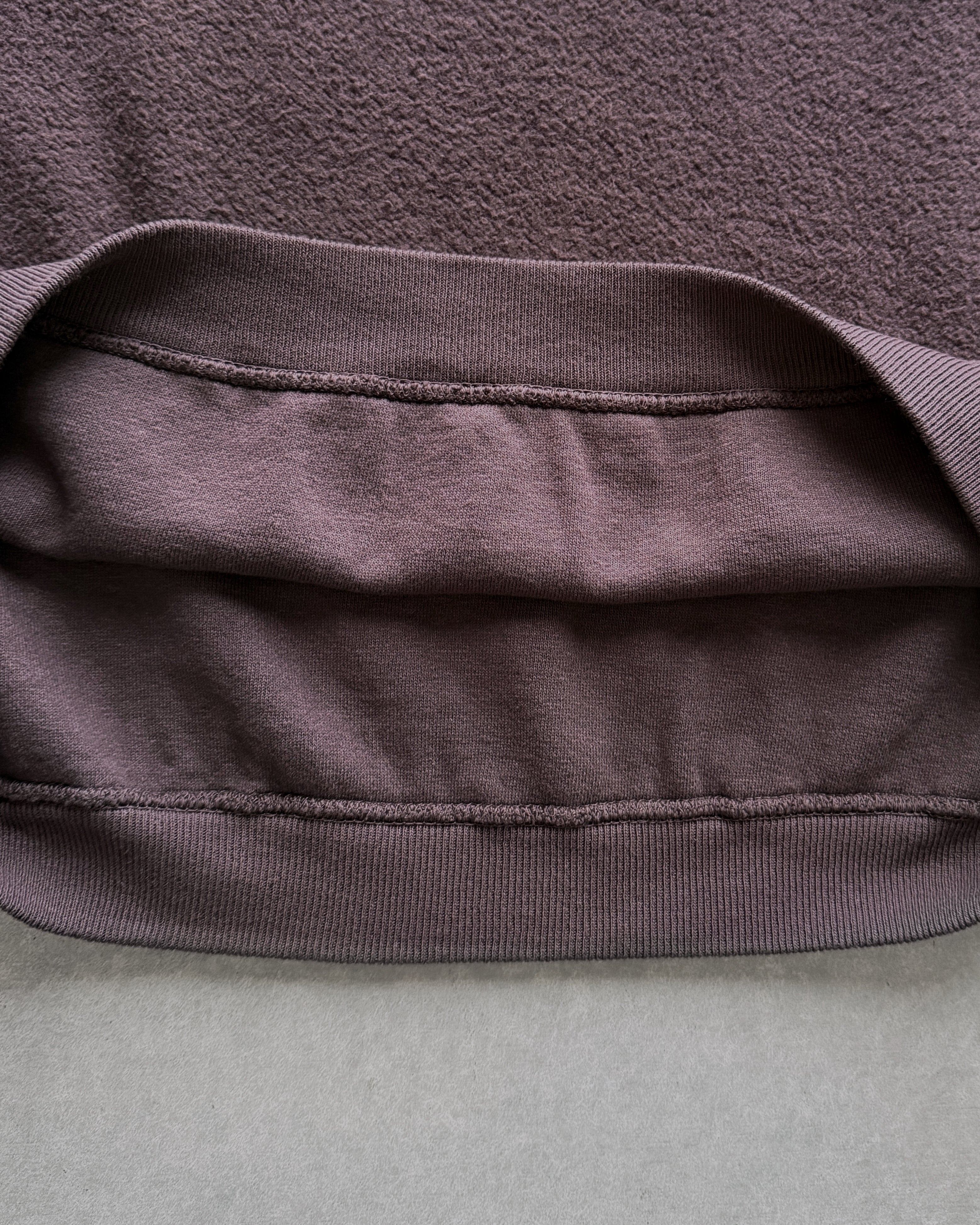 Sunray Spirit : hina reversed fleece crew neck sweatshirt in raisin