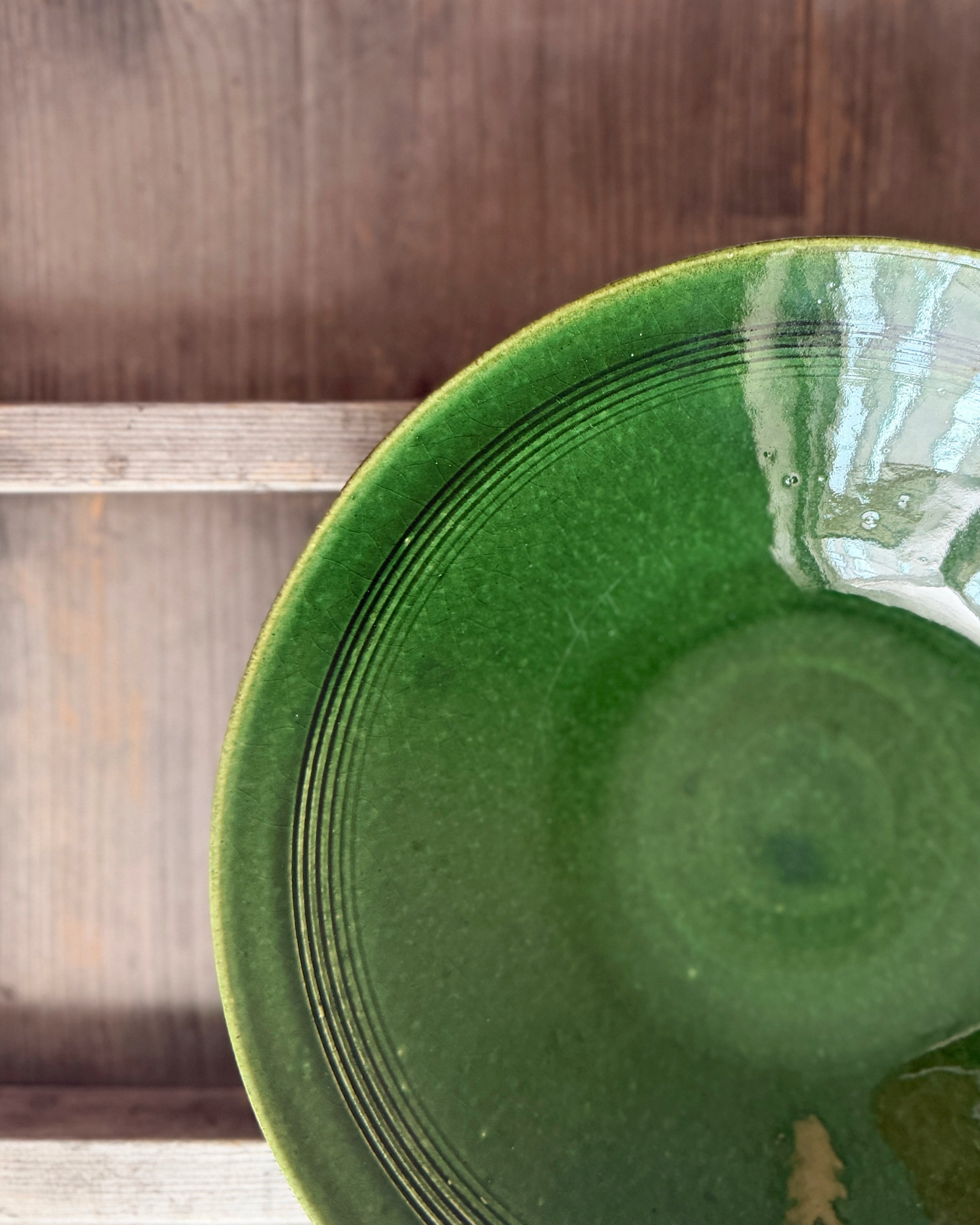Tokoname : oribe ceramic dish