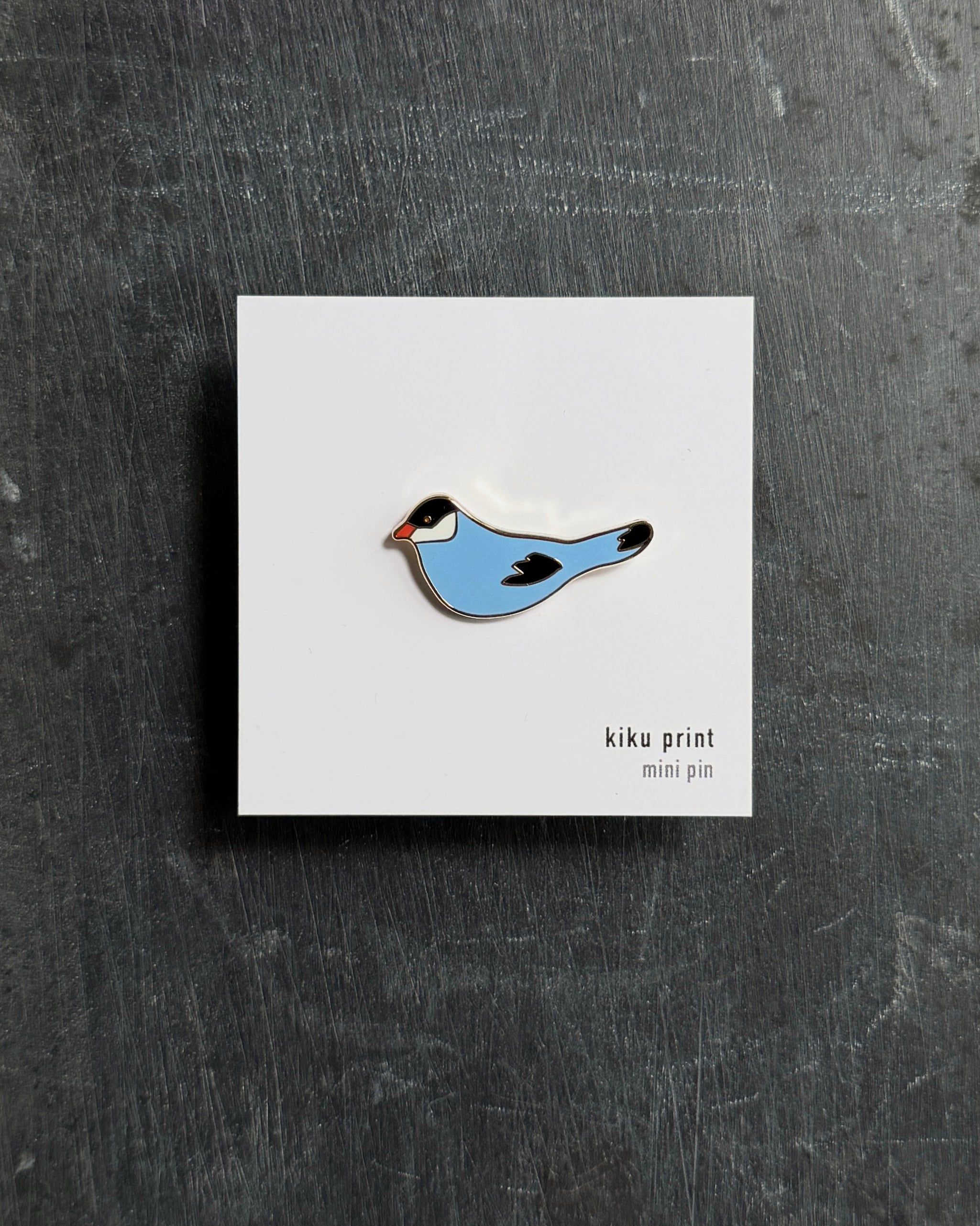 kiku print : enamel mini pin