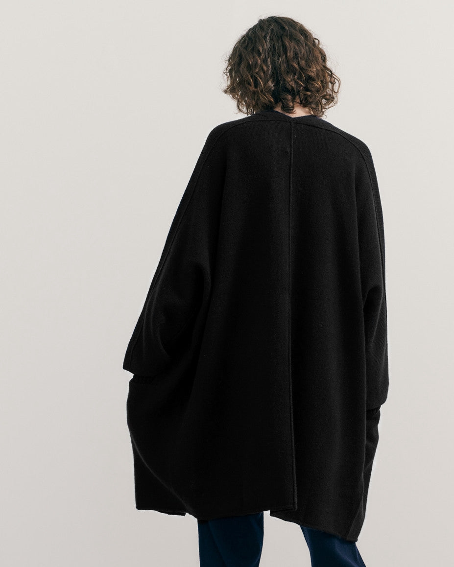 cashmerism : icon coat in black
