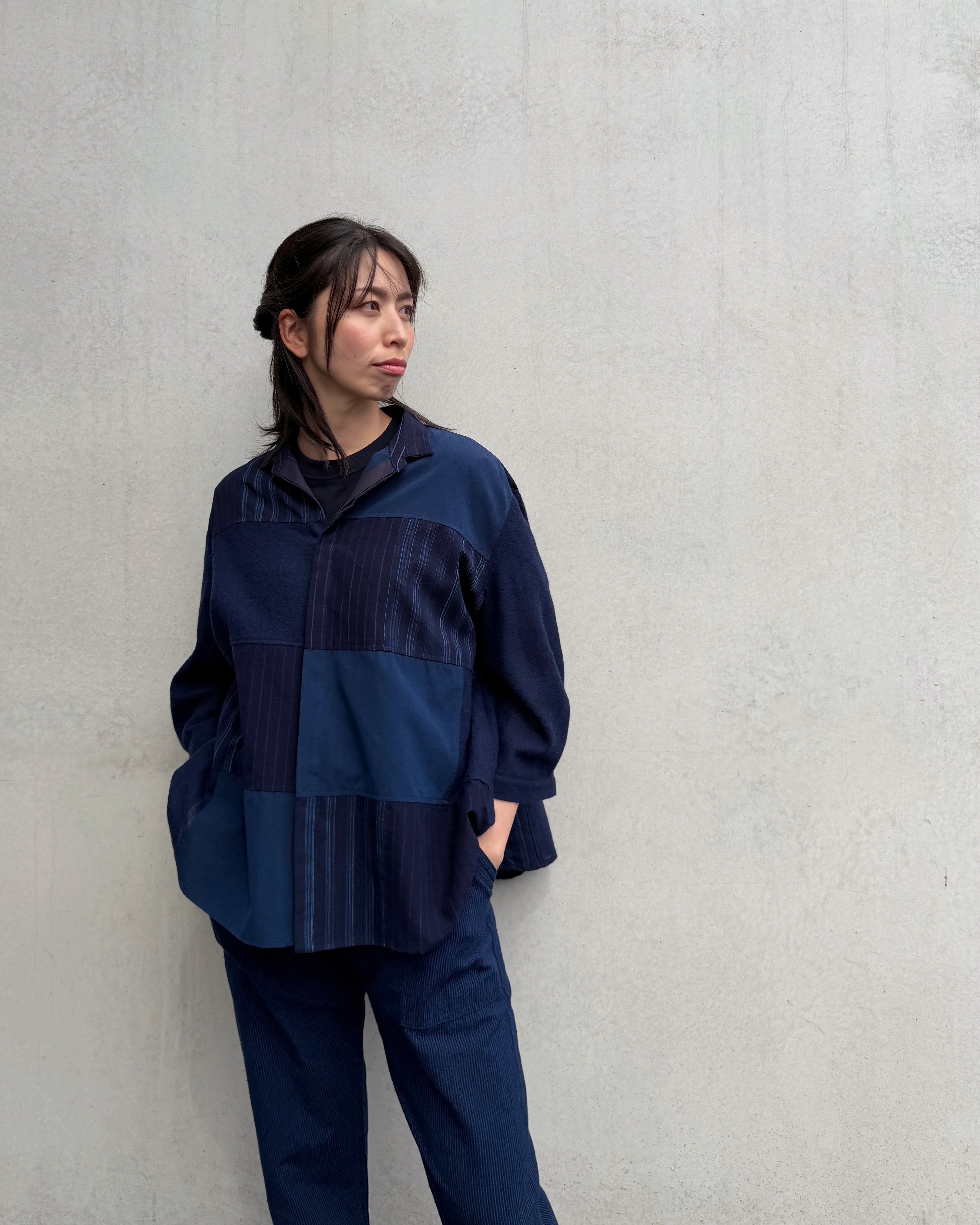 Kasuri : indigo jacket