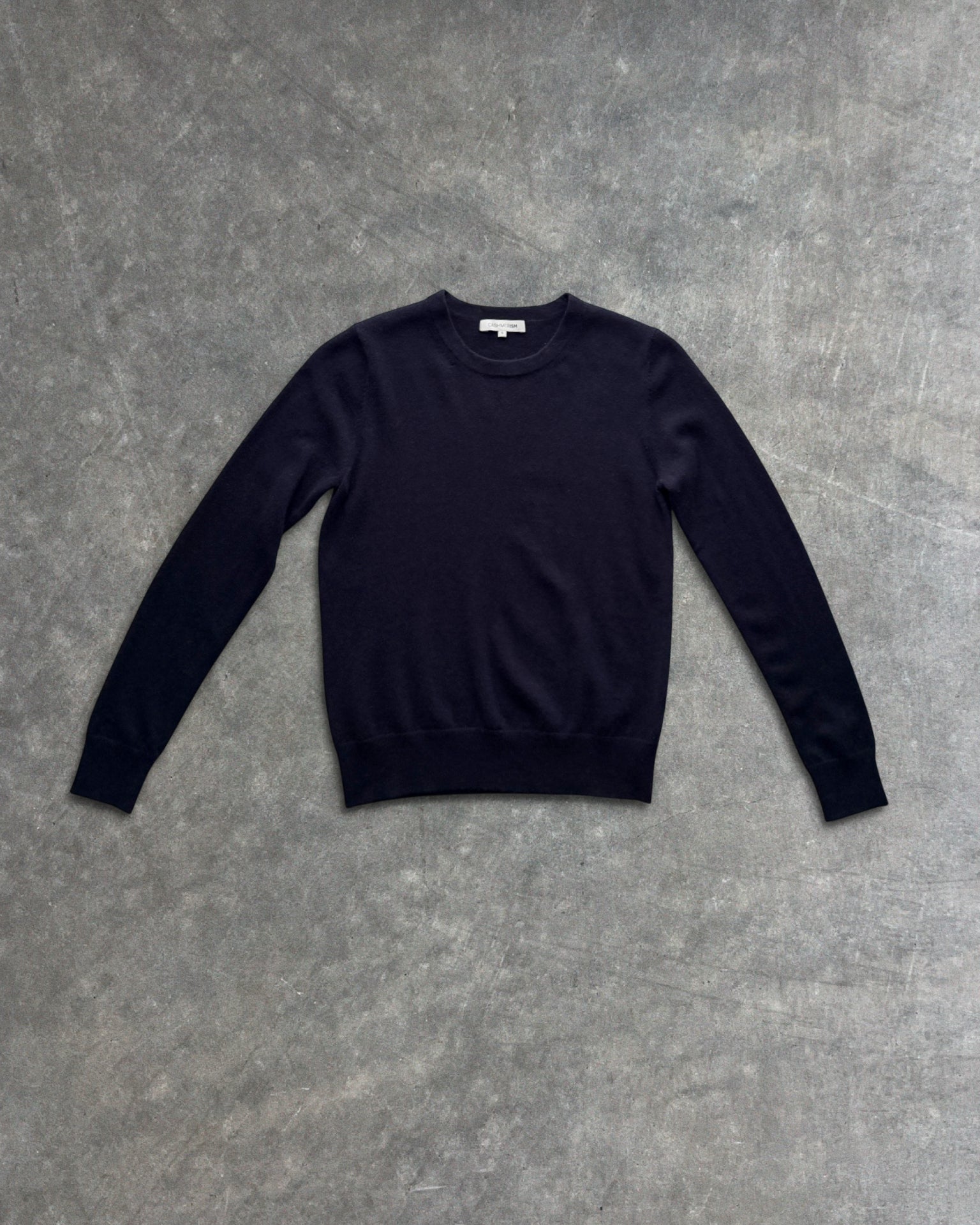 cashmerism : essential crew neck pullover in navy
