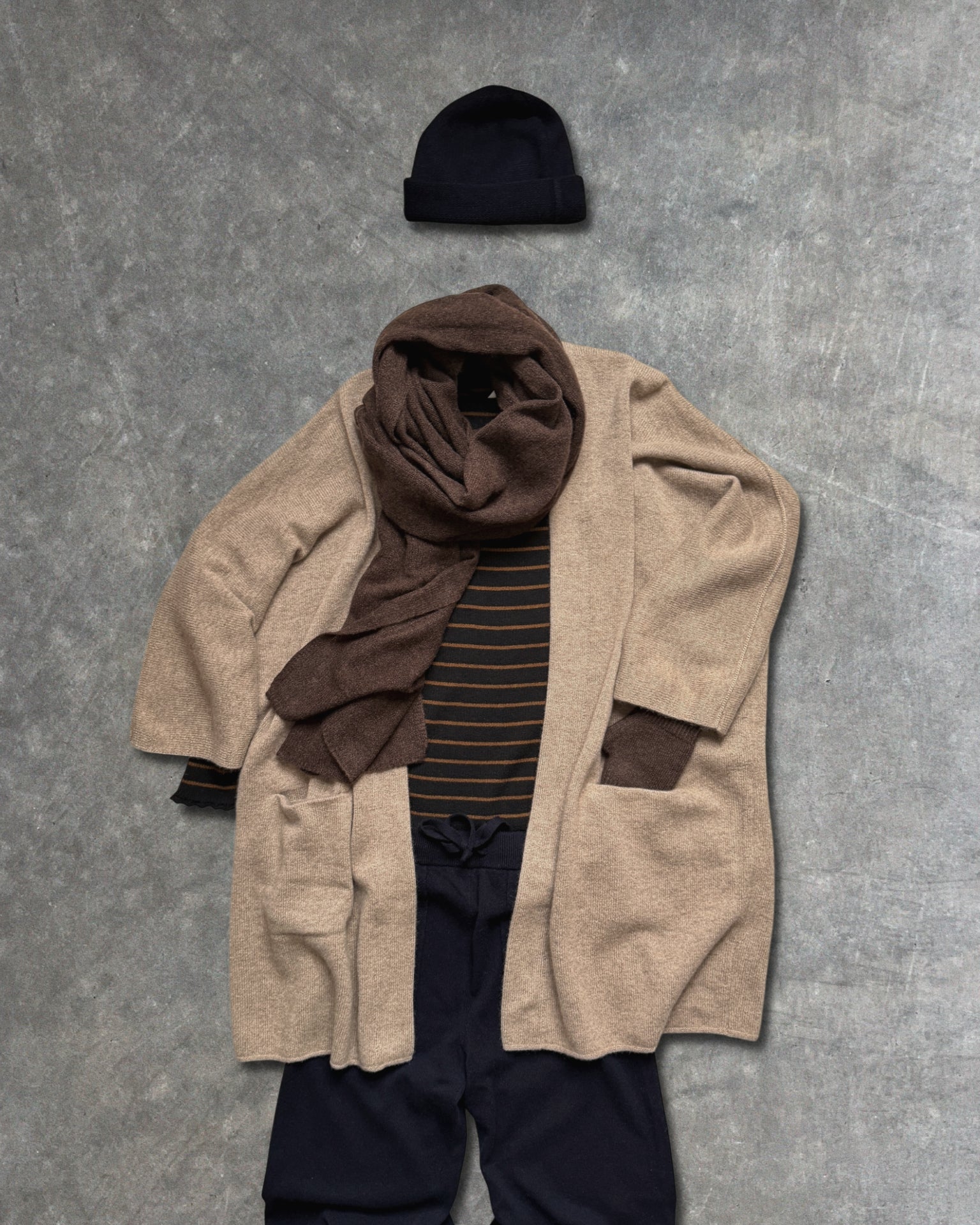 cashmerism : icon coat in shiitake