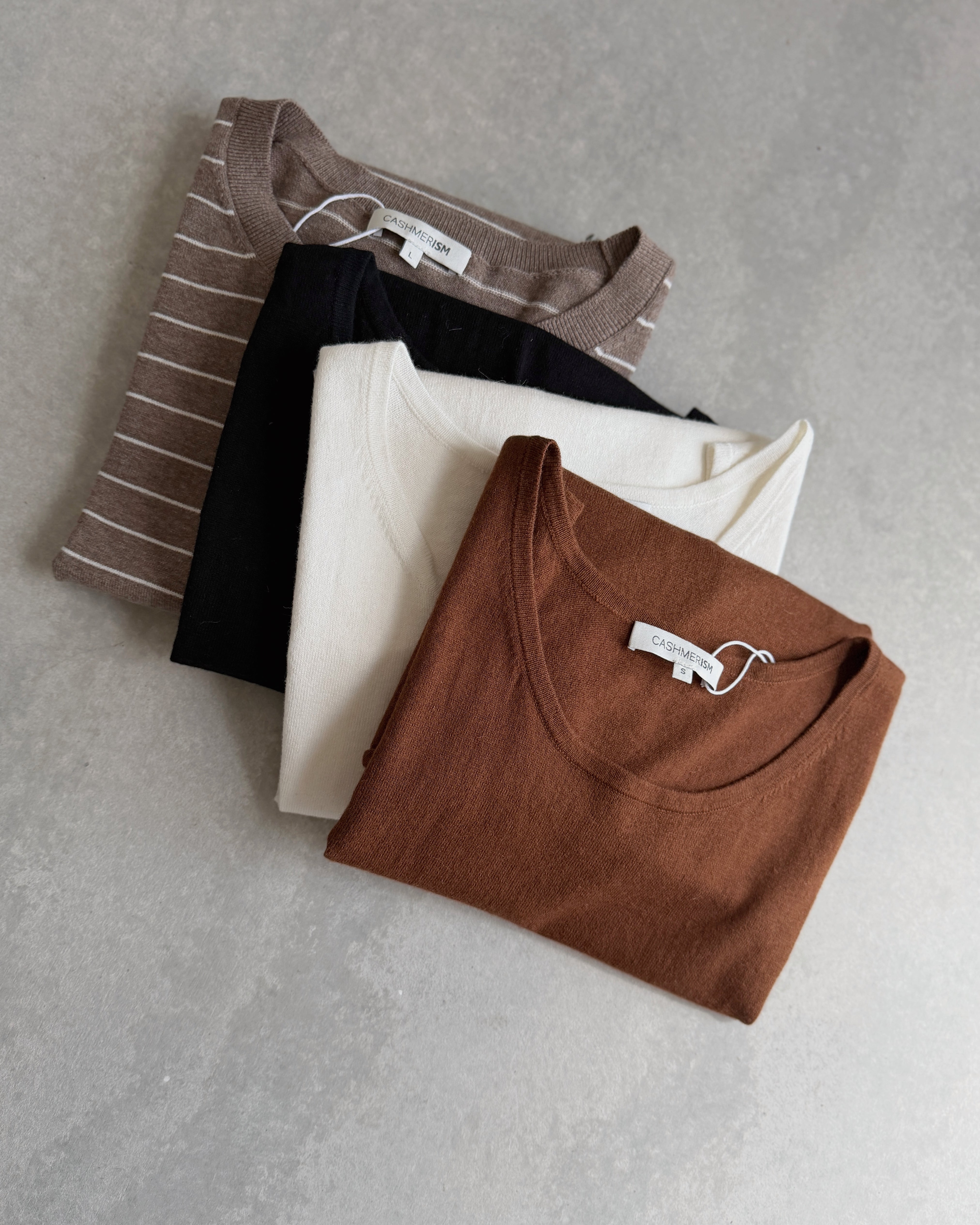 cashmerism : cotton cashmere tank top in pearl white