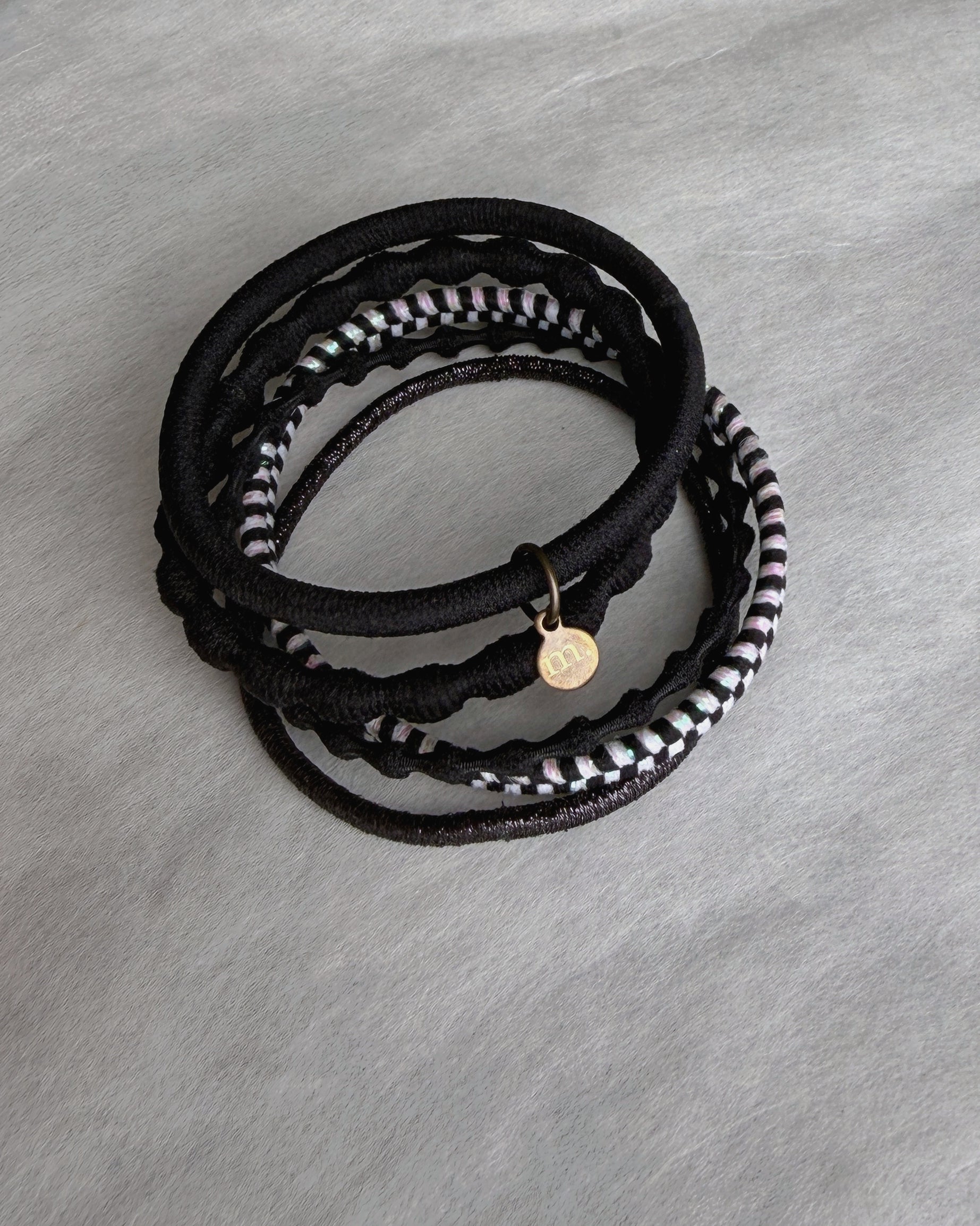 'm' for the maker : hair tie set - kuro