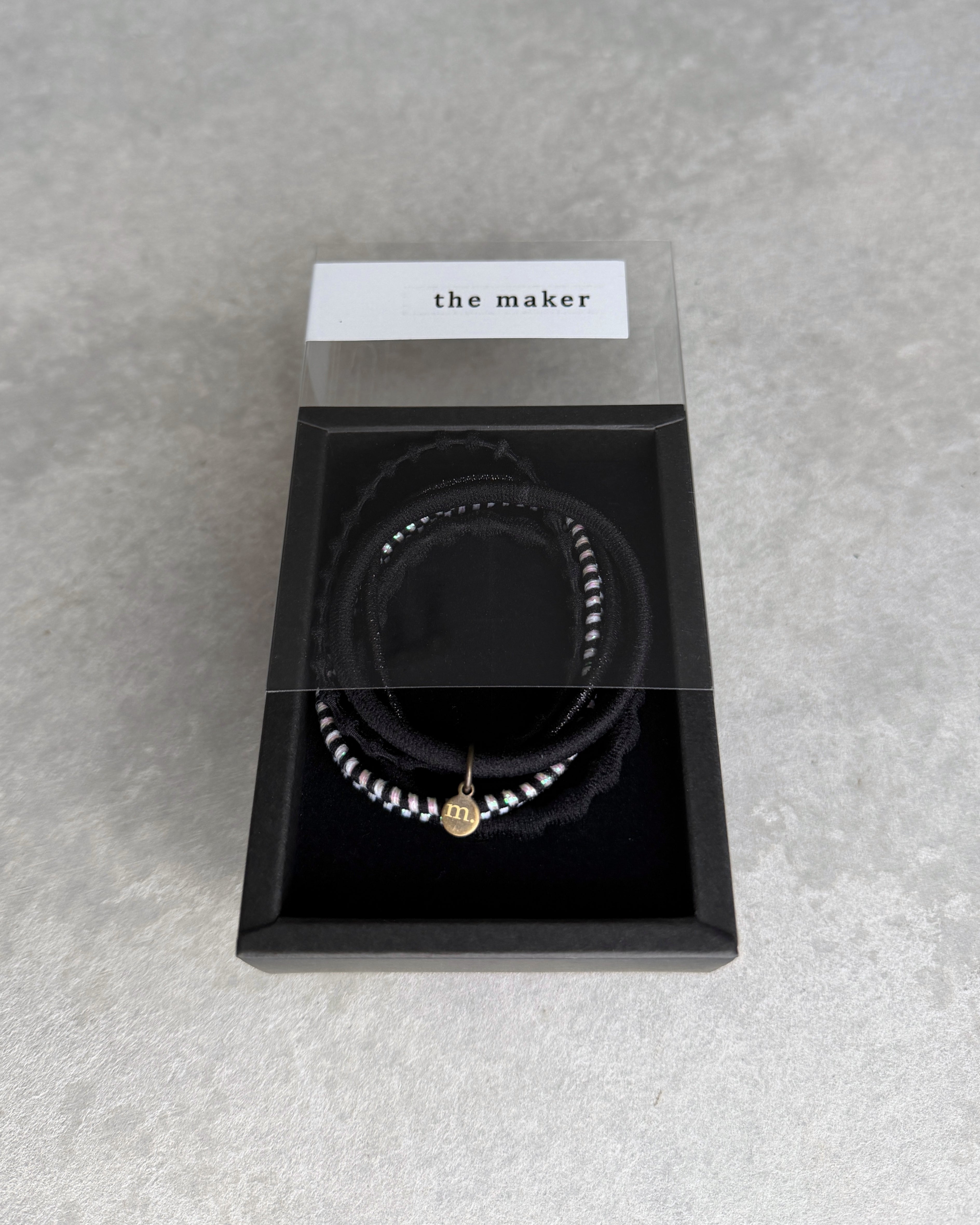 'm' for the maker : hair tie set - kuro