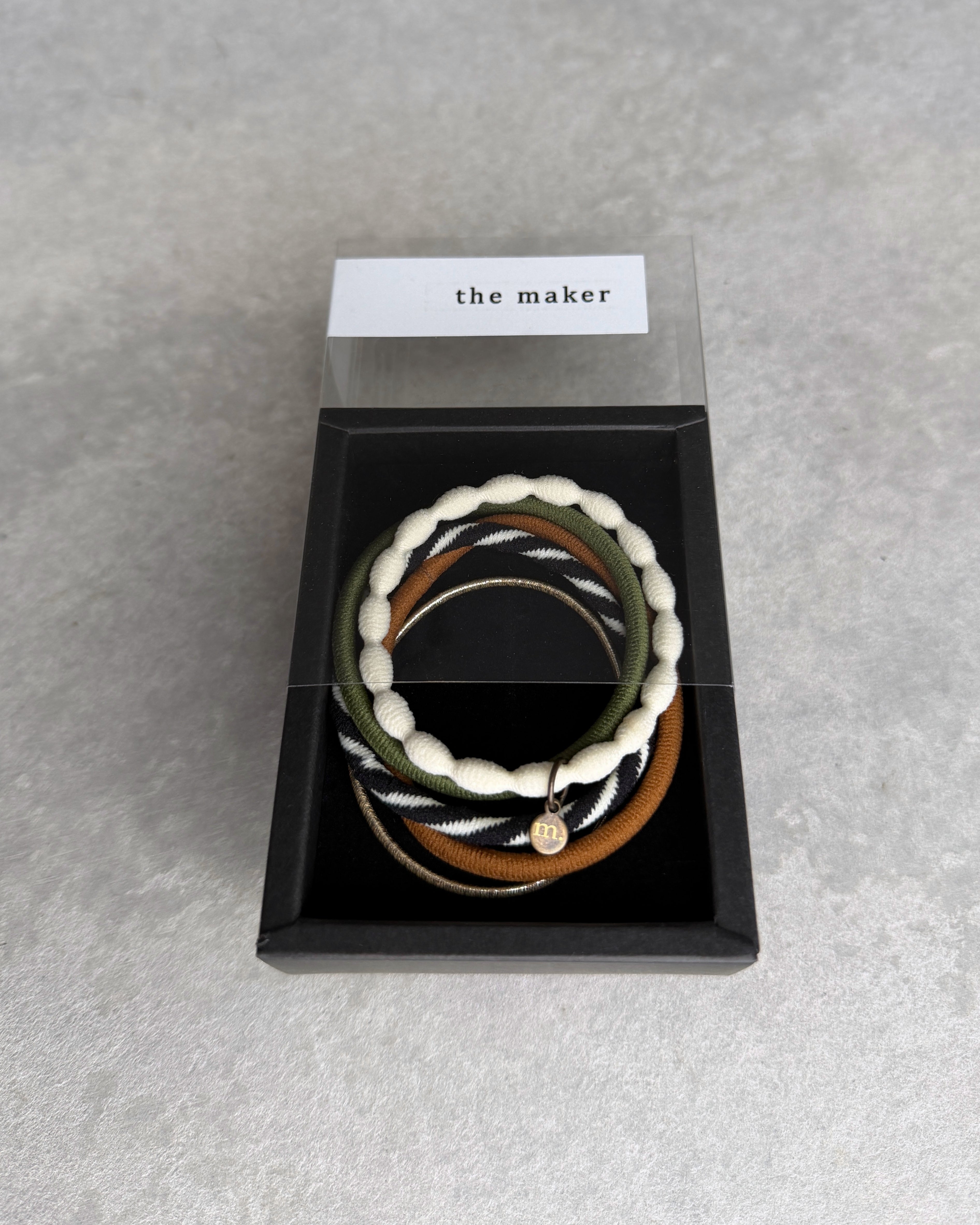 'm' for the maker : hair tie set - tokiwairo