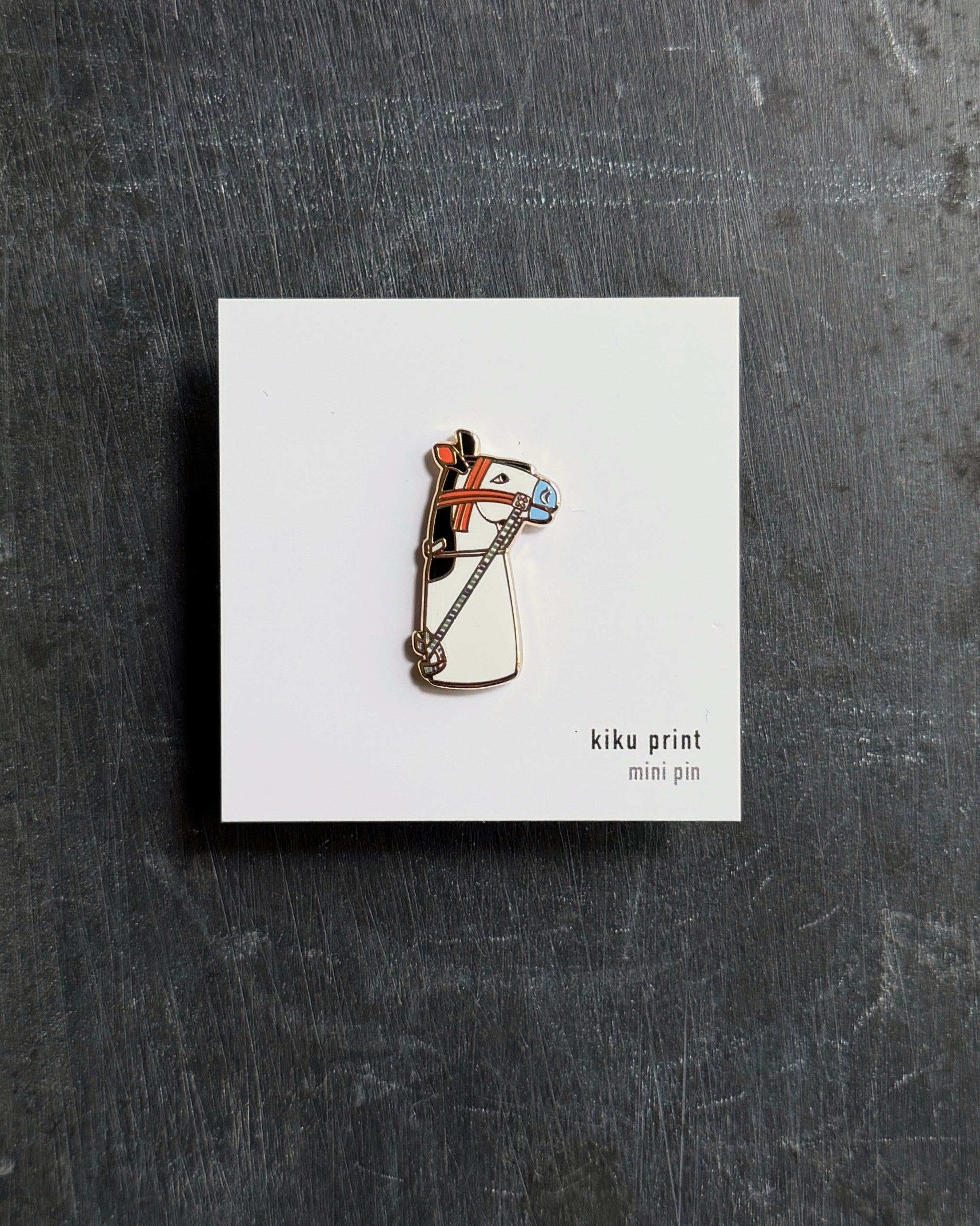 kiku print : enamel mini pin
