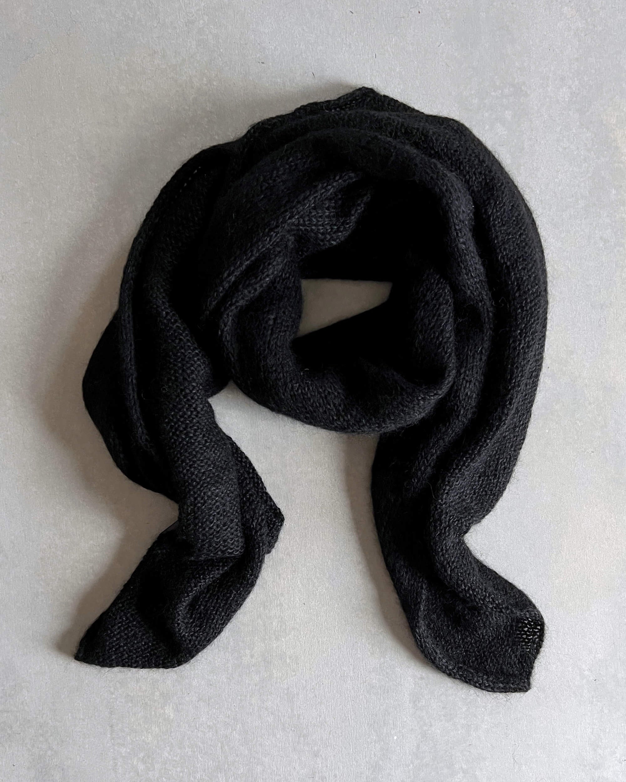 karakoram : alpaca mohair scarf in carbon