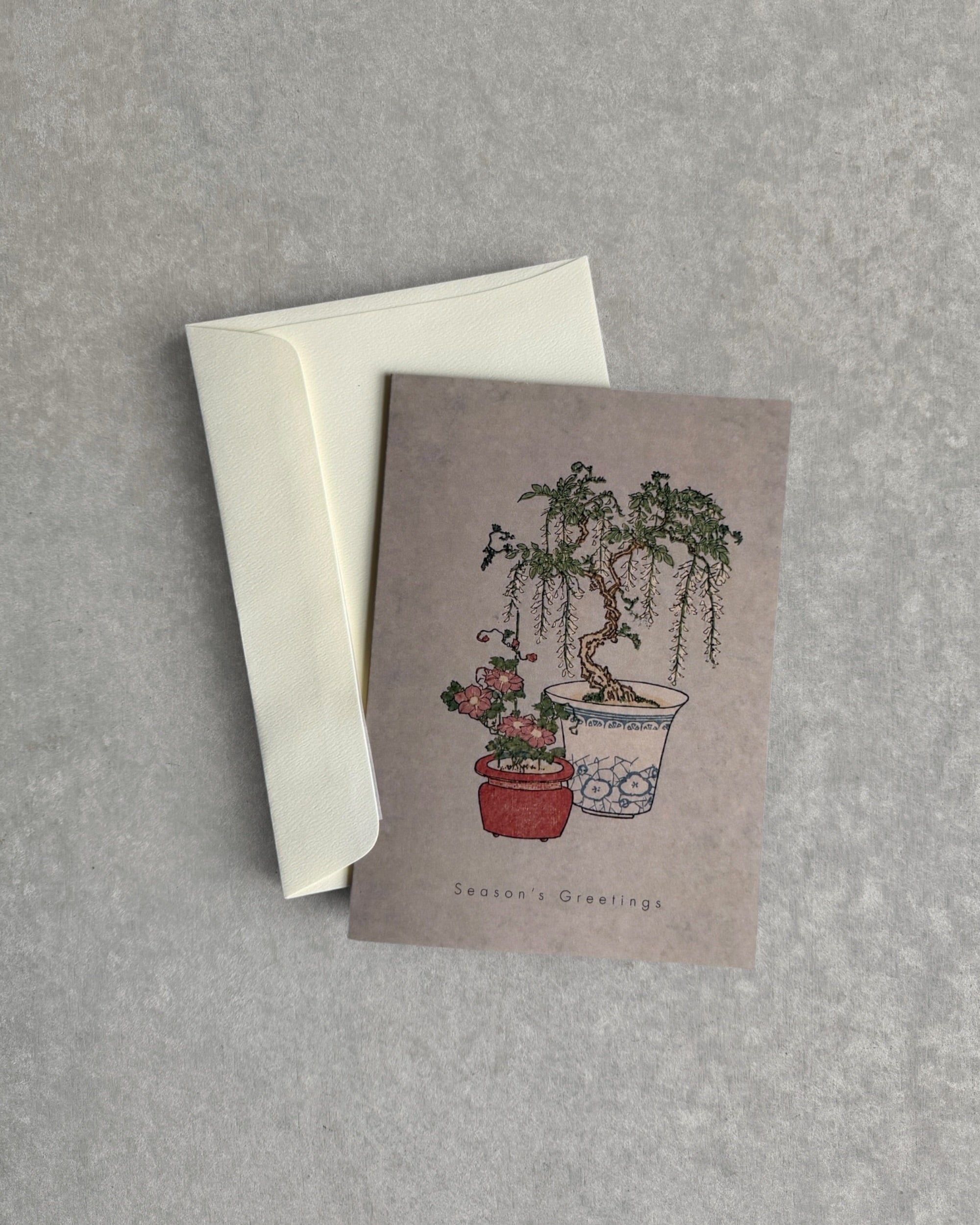 kiku print : christmas card - christmas bonsai
