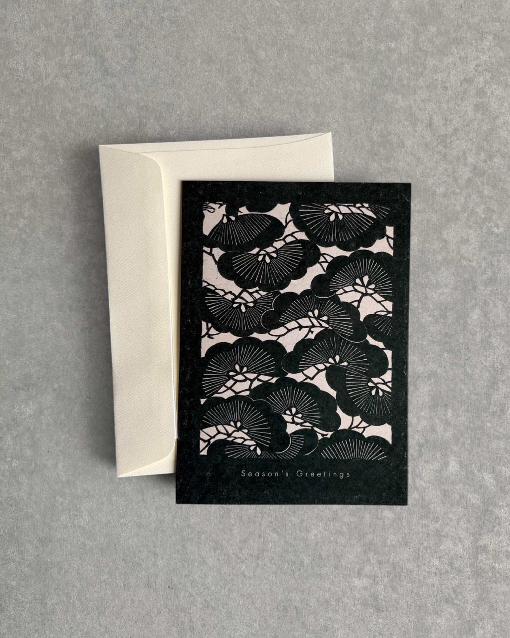 kiku print : christmas card - katagami