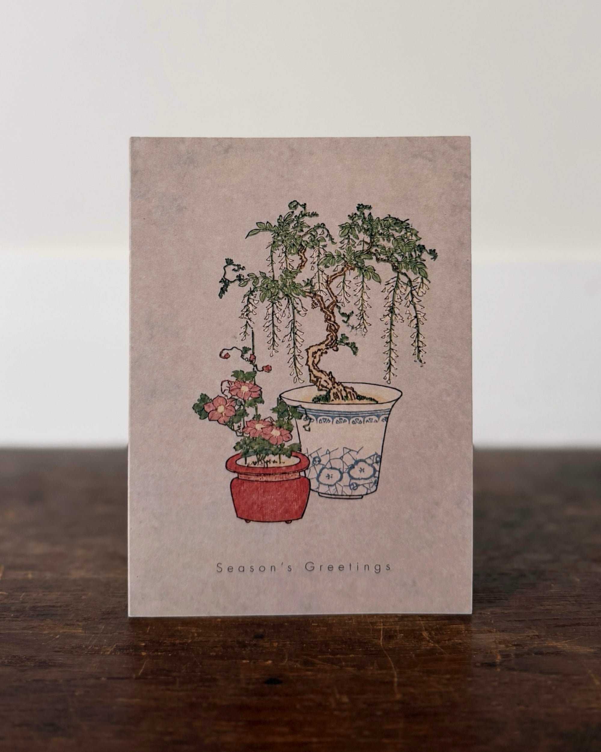 kiku print : christmas card - christmas bonsai