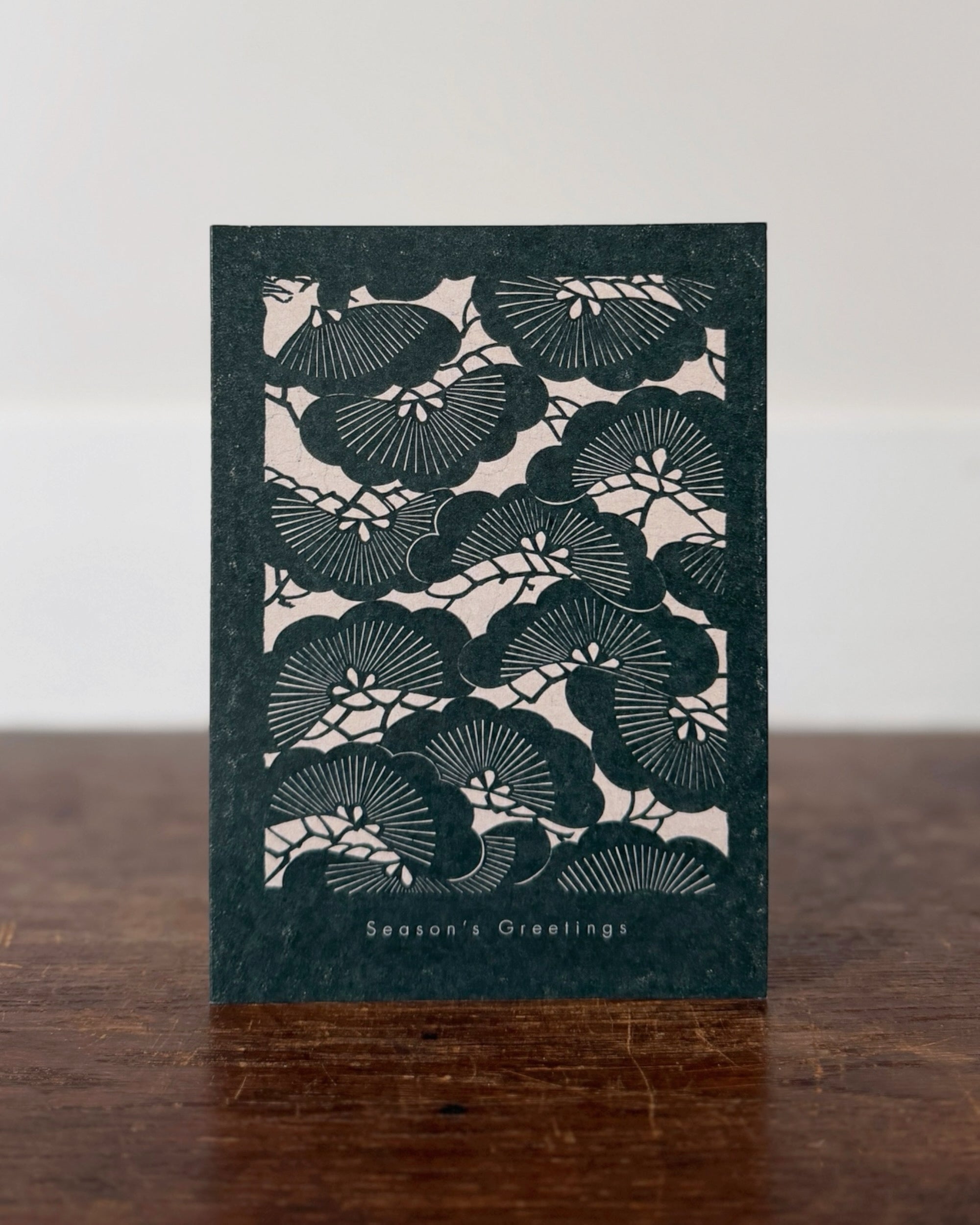 kiku print : christmas card - katagami