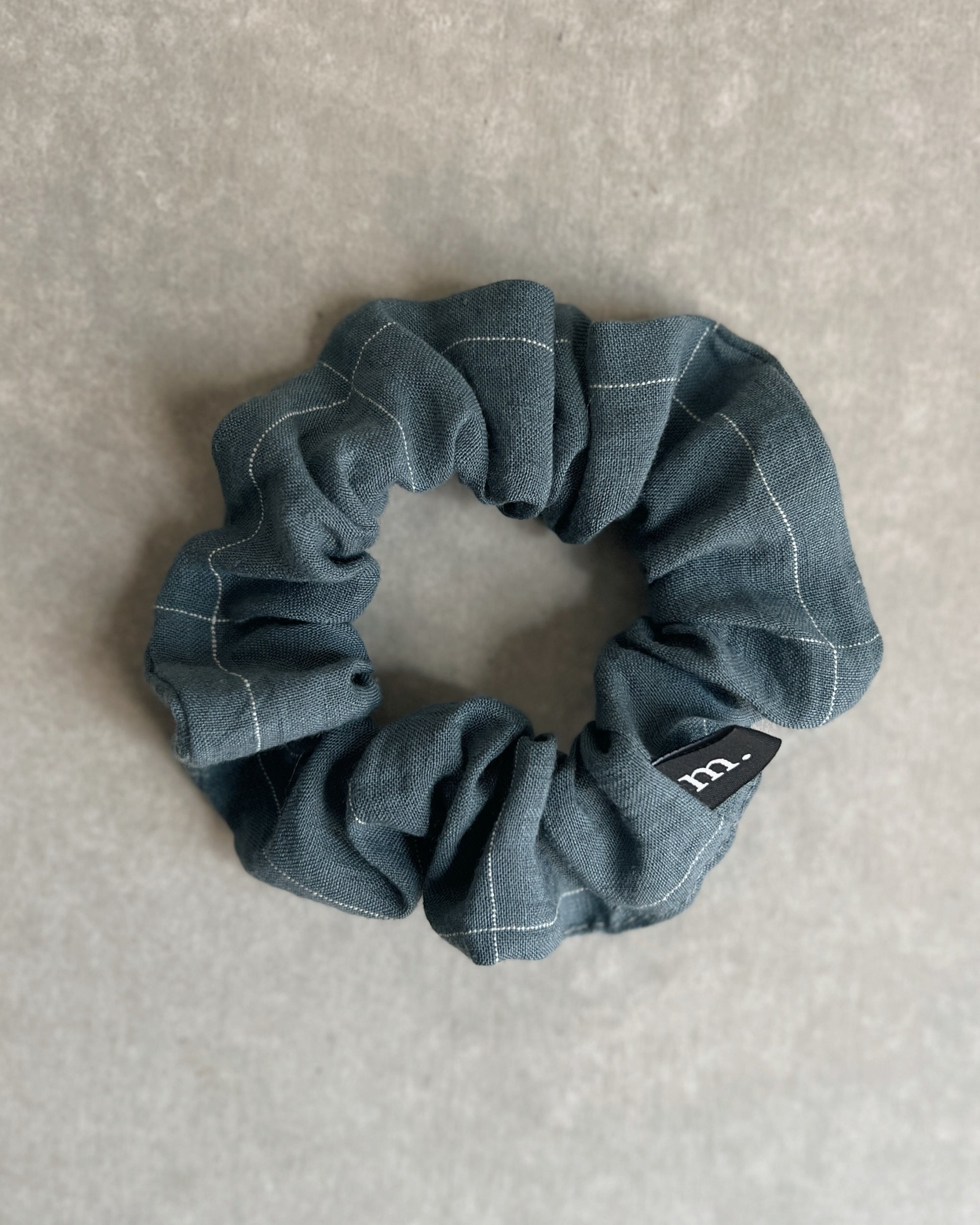 handmade linen hair tie, sewn using japanese fabric for the maker hobart