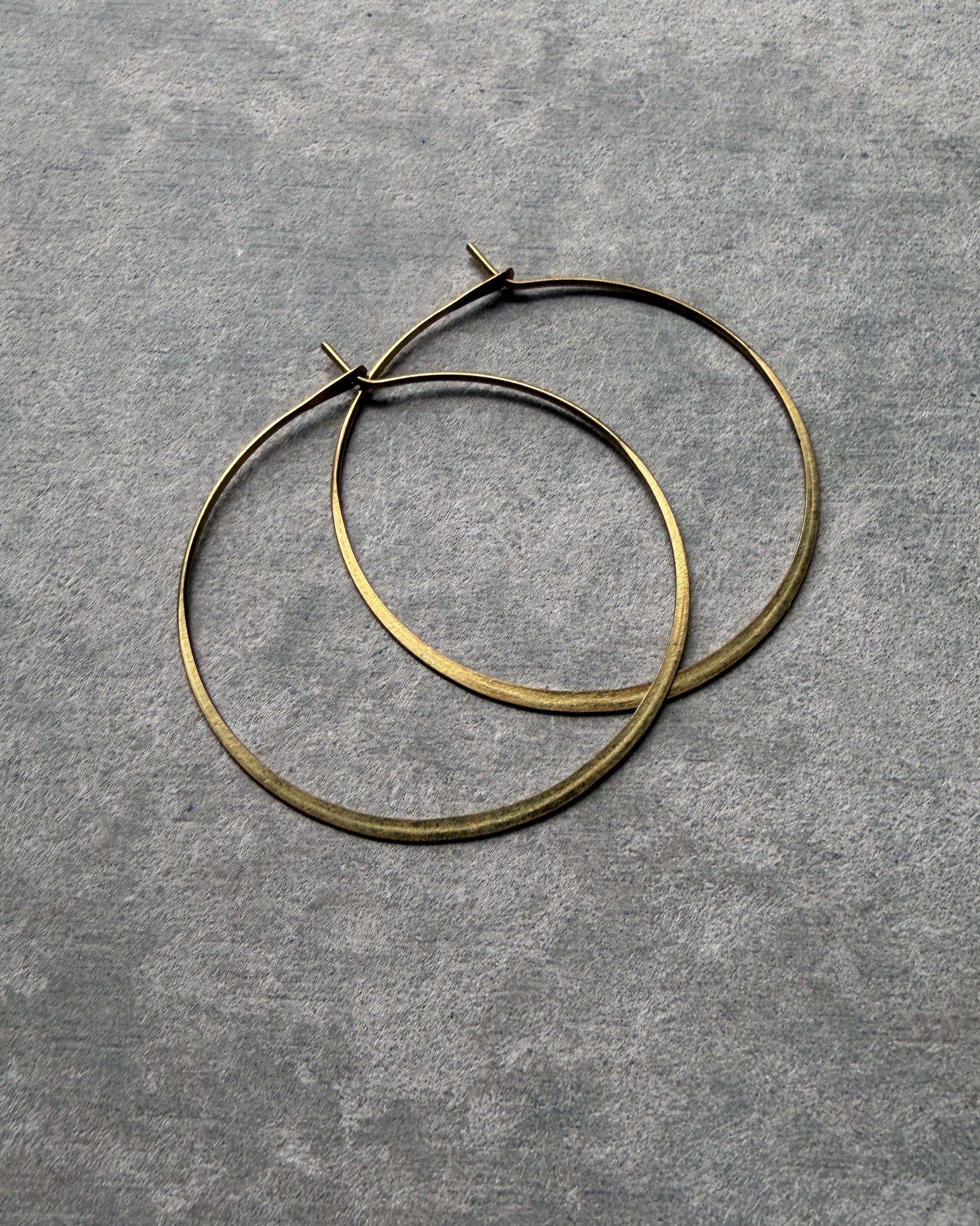 milk-toast : naive hoop earrings