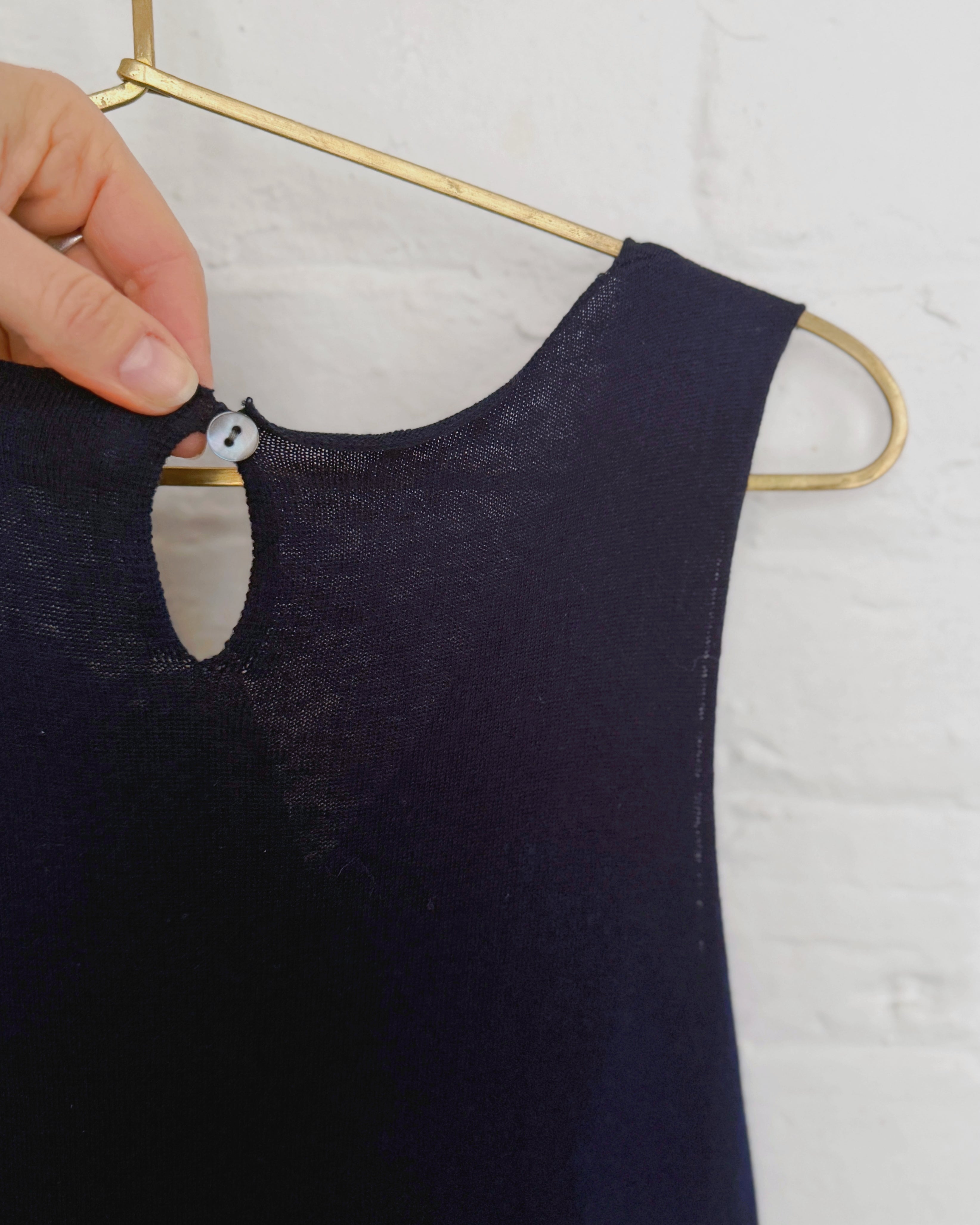 cashmerism : sorrento maxi slip dress in navy