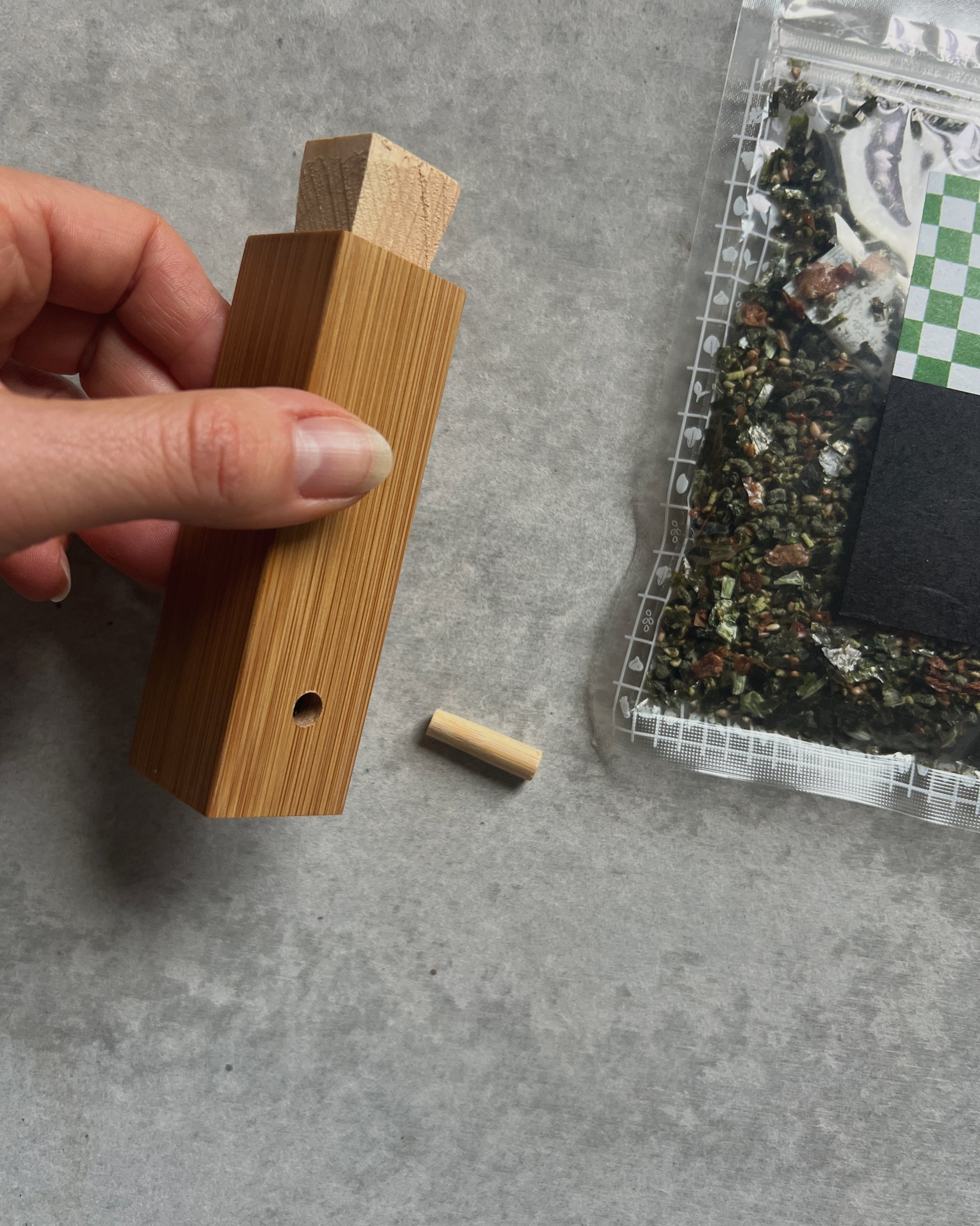 bamboo spice shaker