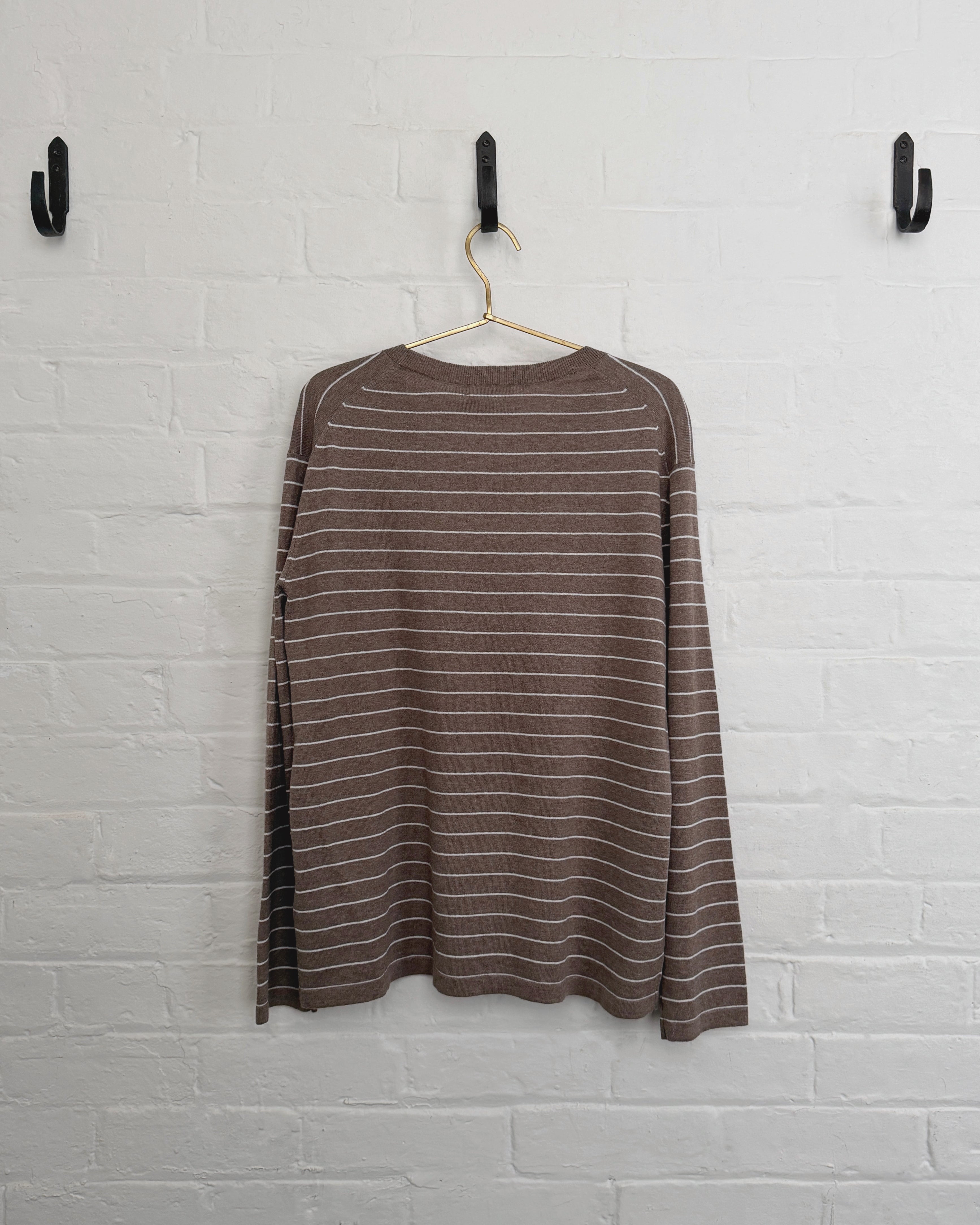 cashmerism : cotton cashmere striped long sleeve tee