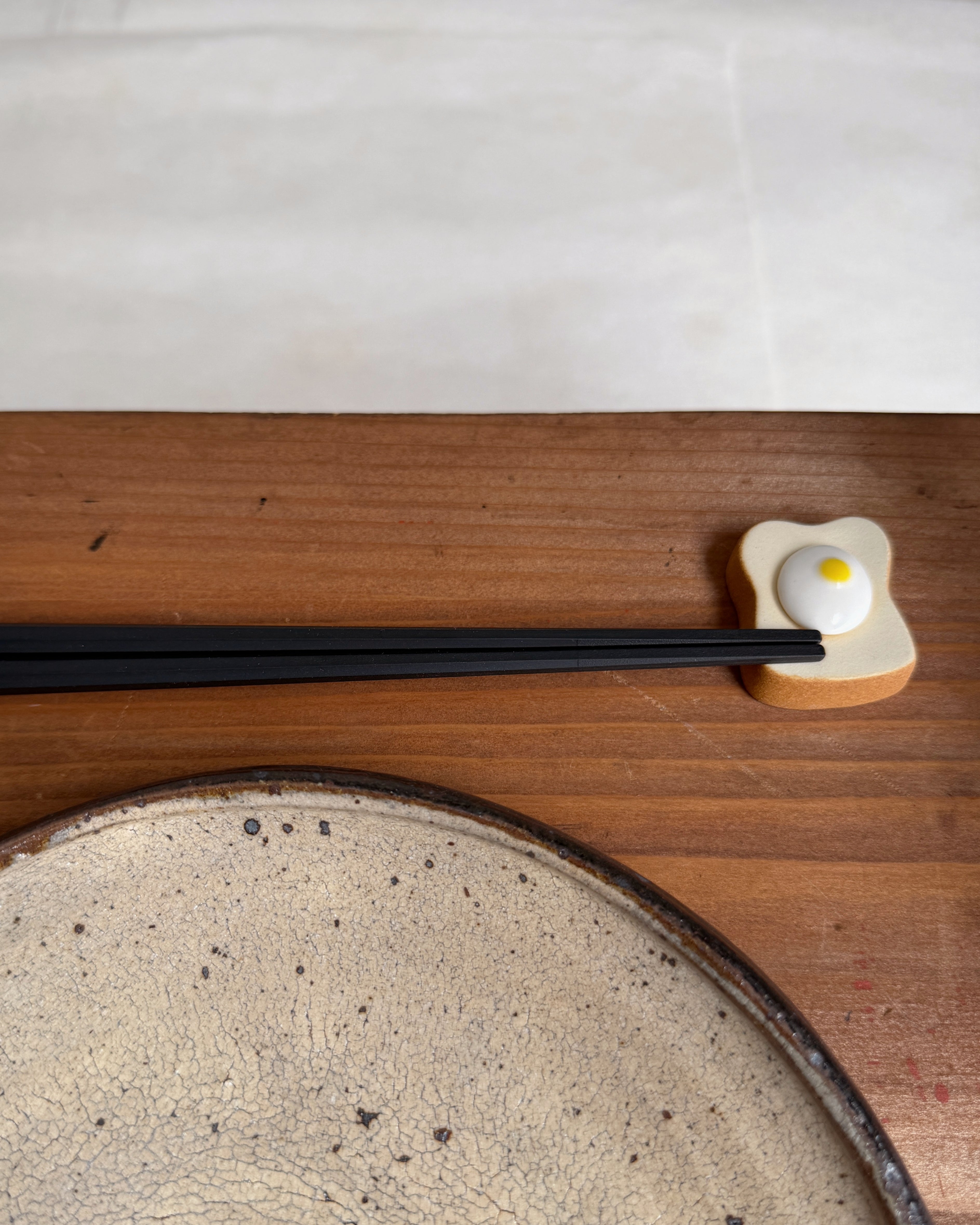 chopstick rests : breakfast