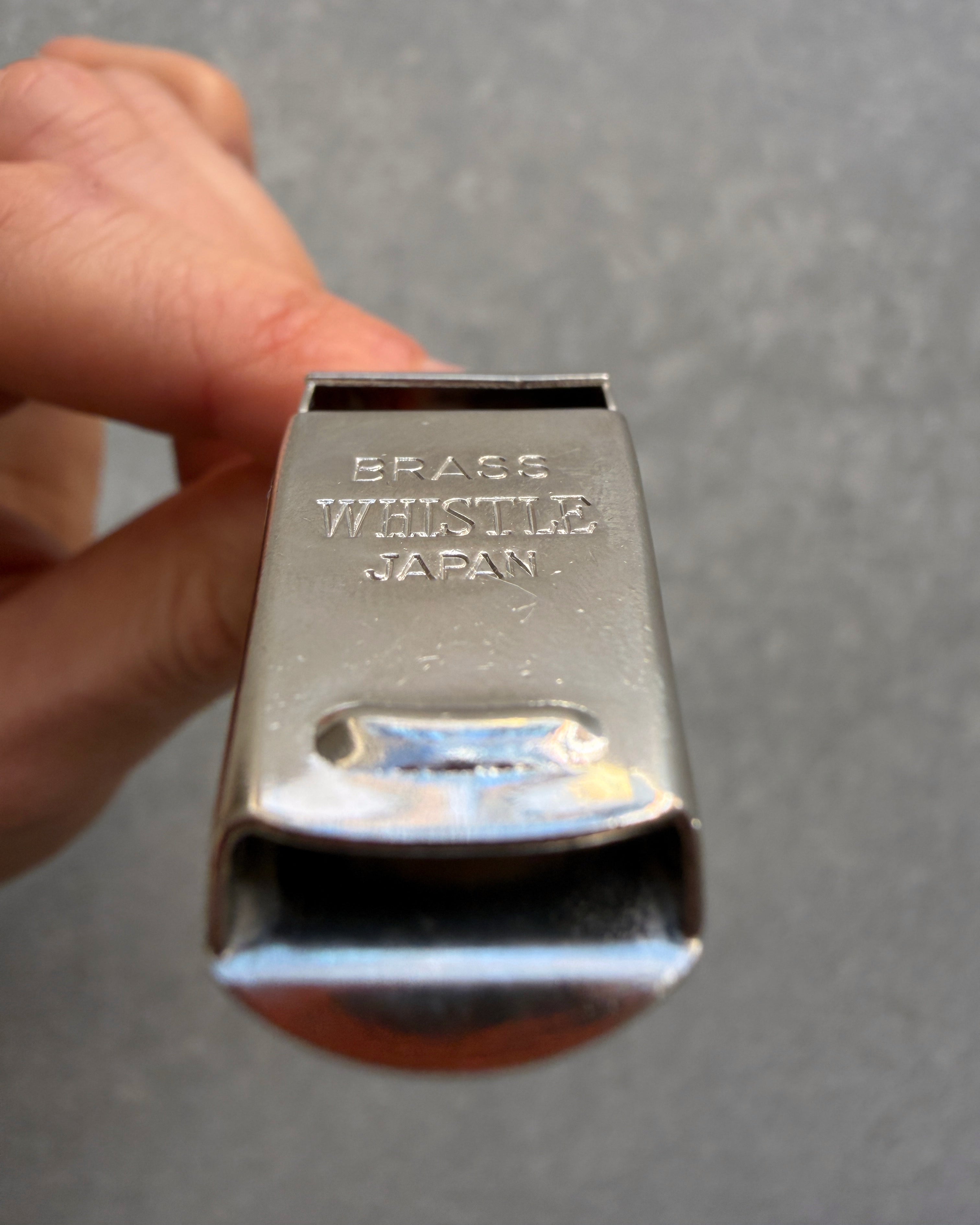 vintage brass whistle
