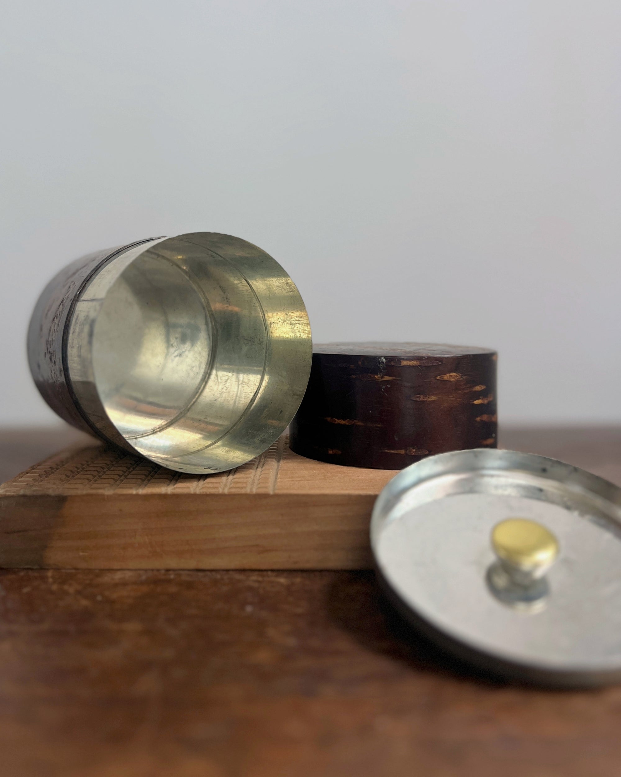 vintage tea caddy