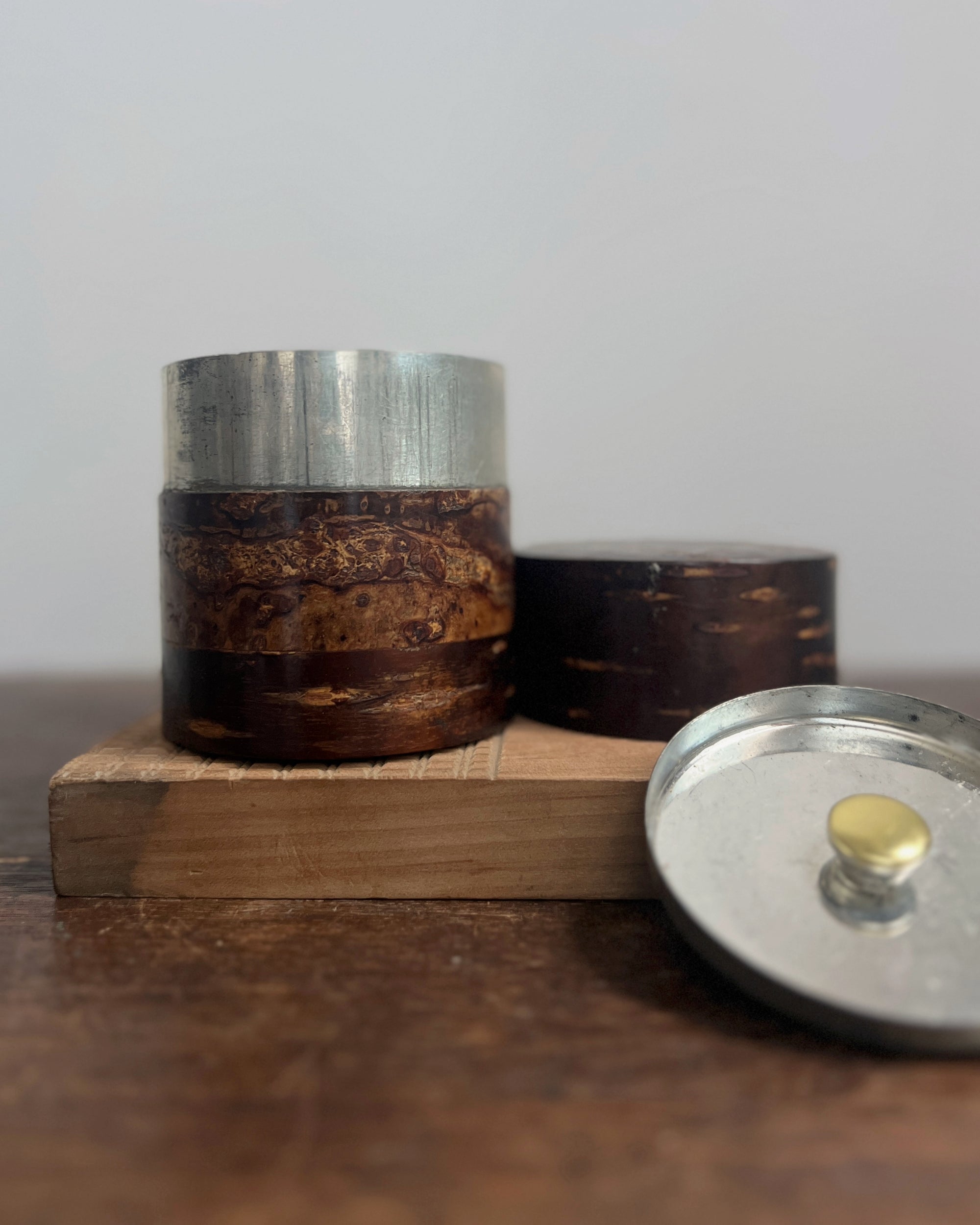 vintage tea caddy