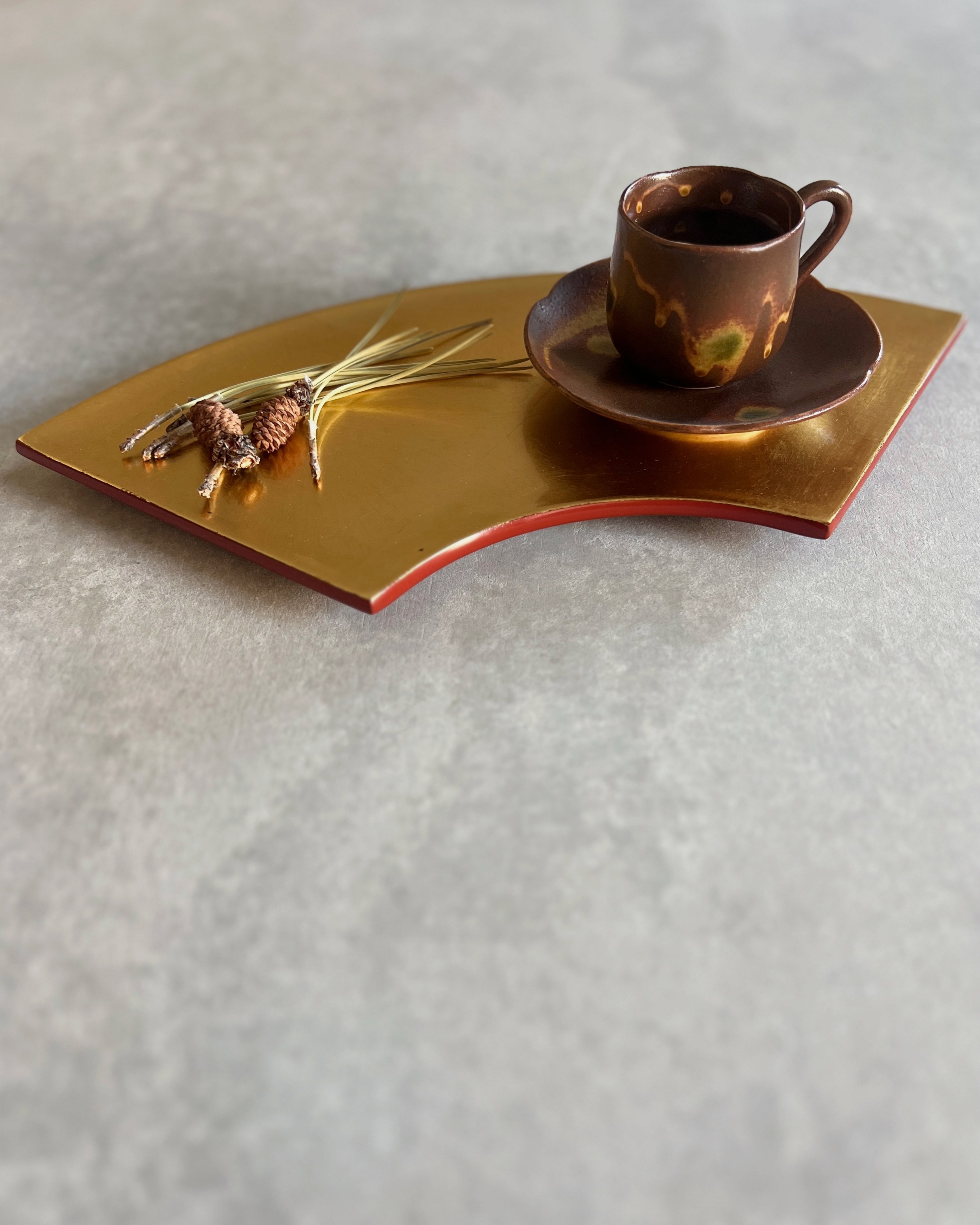 vintage lacquerware serving tray
