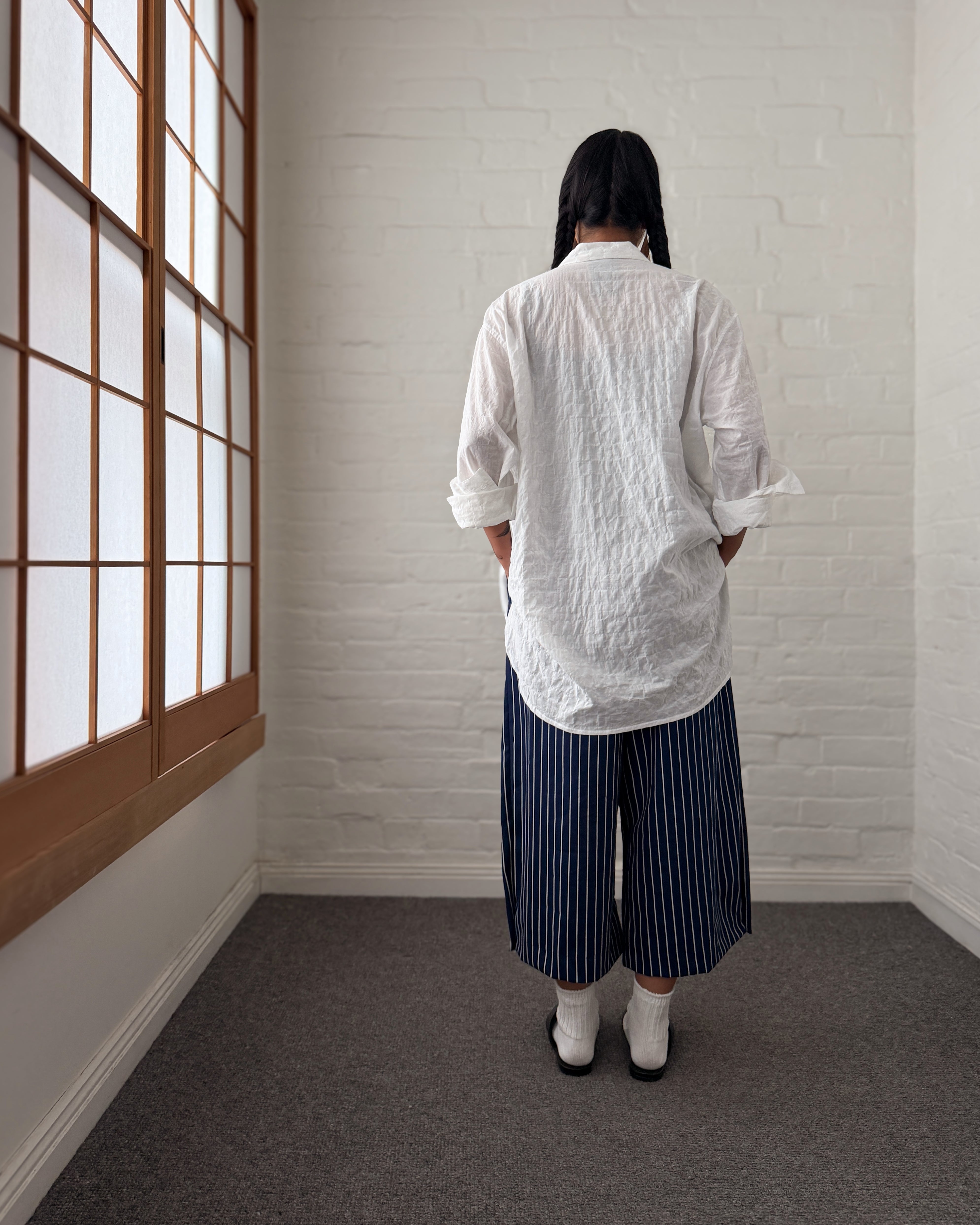 LJ struthers :  lightweight white cotton shirt