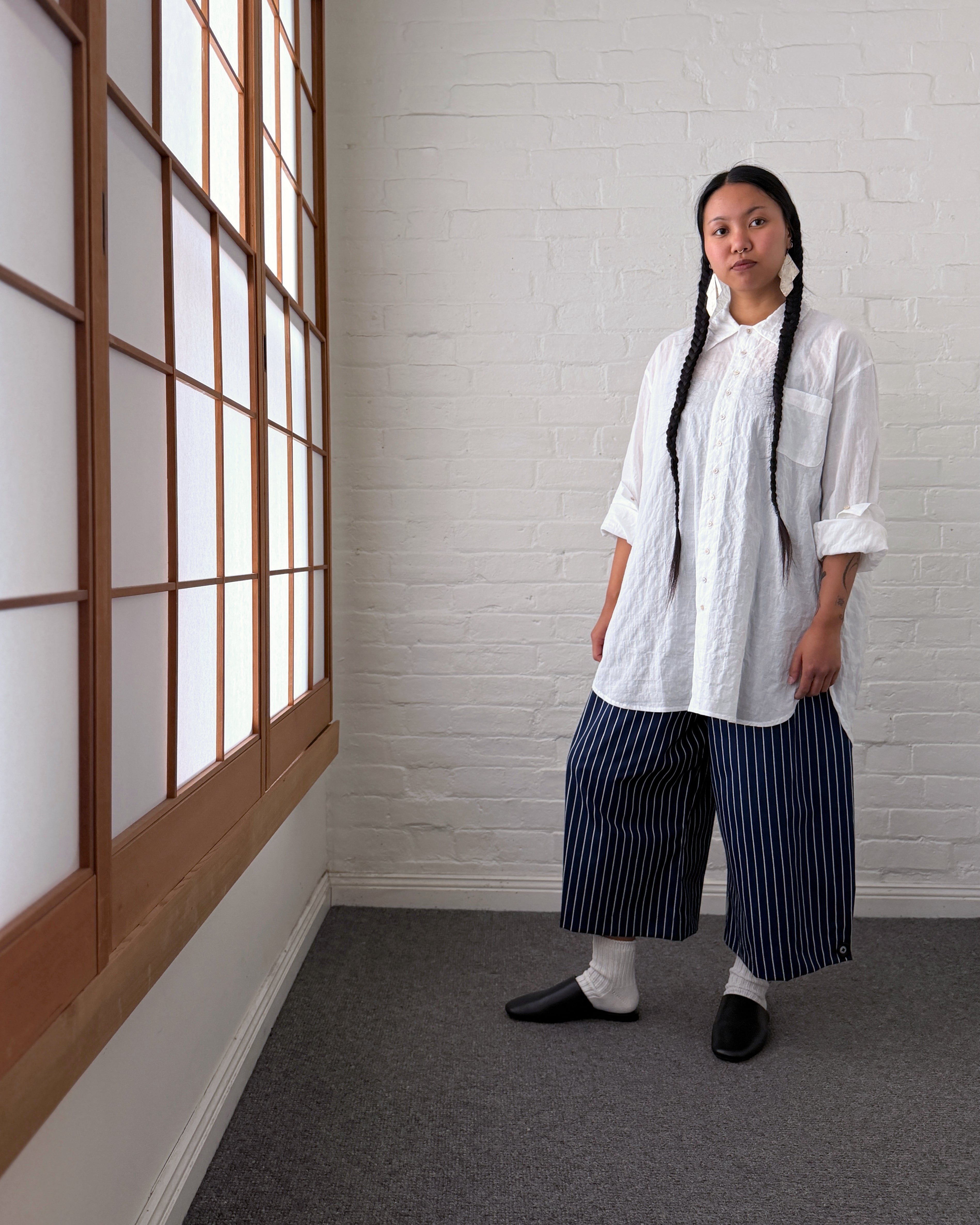 LJ struthers :  lightweight white cotton shirt