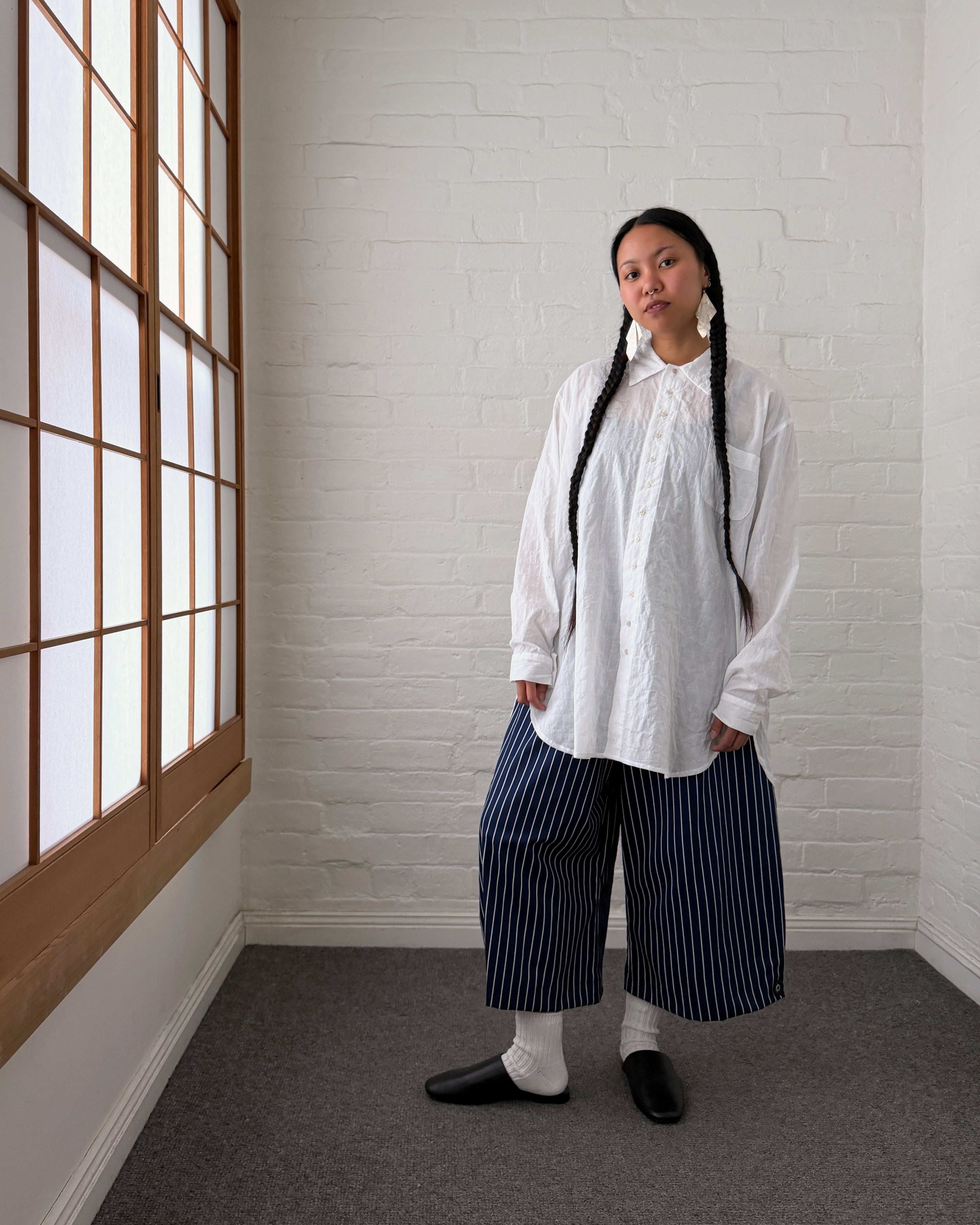 LJ struthers :  lightweight white cotton shirt