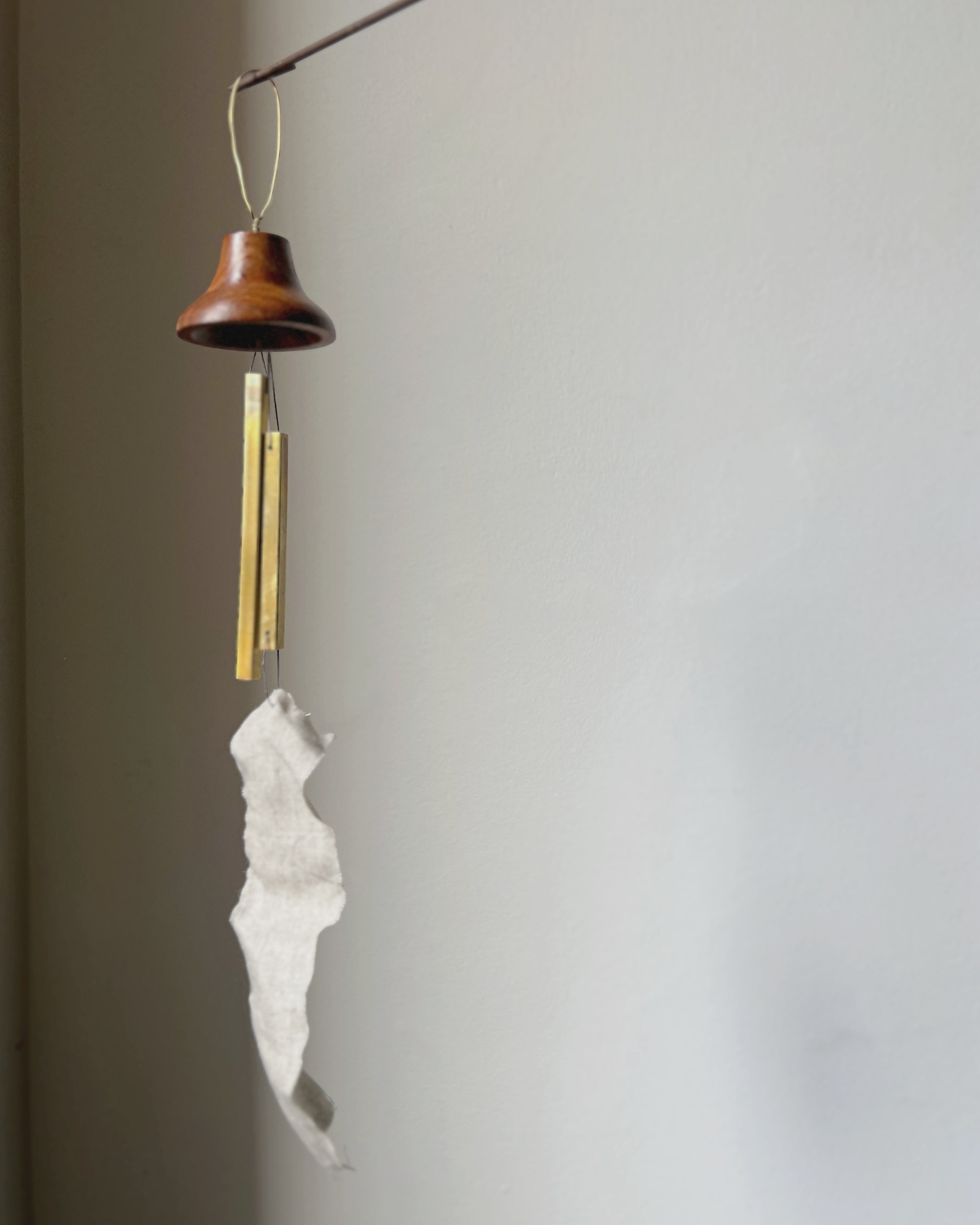 brass & timber wind chime