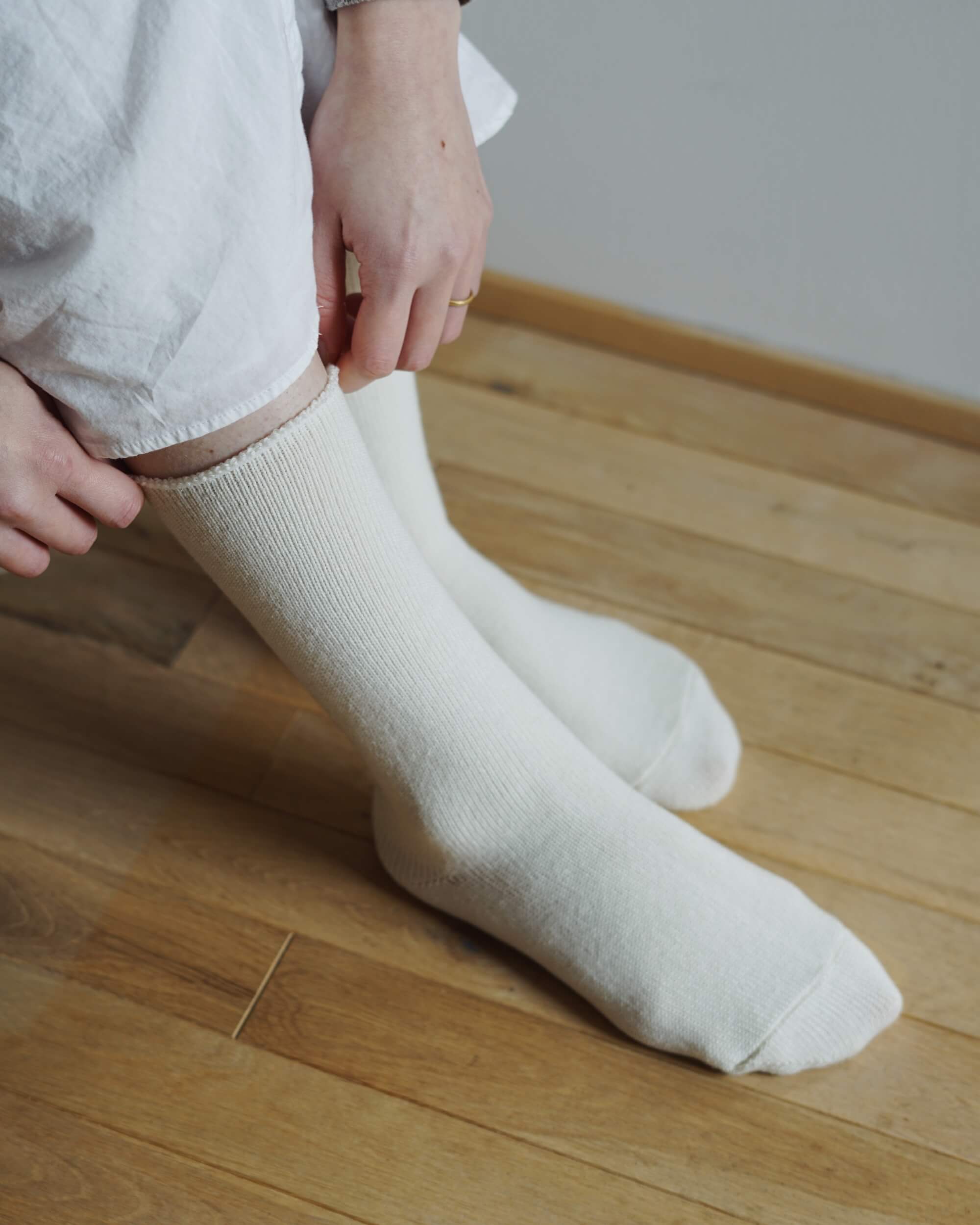 japanese wool silk socks at the maker hobart