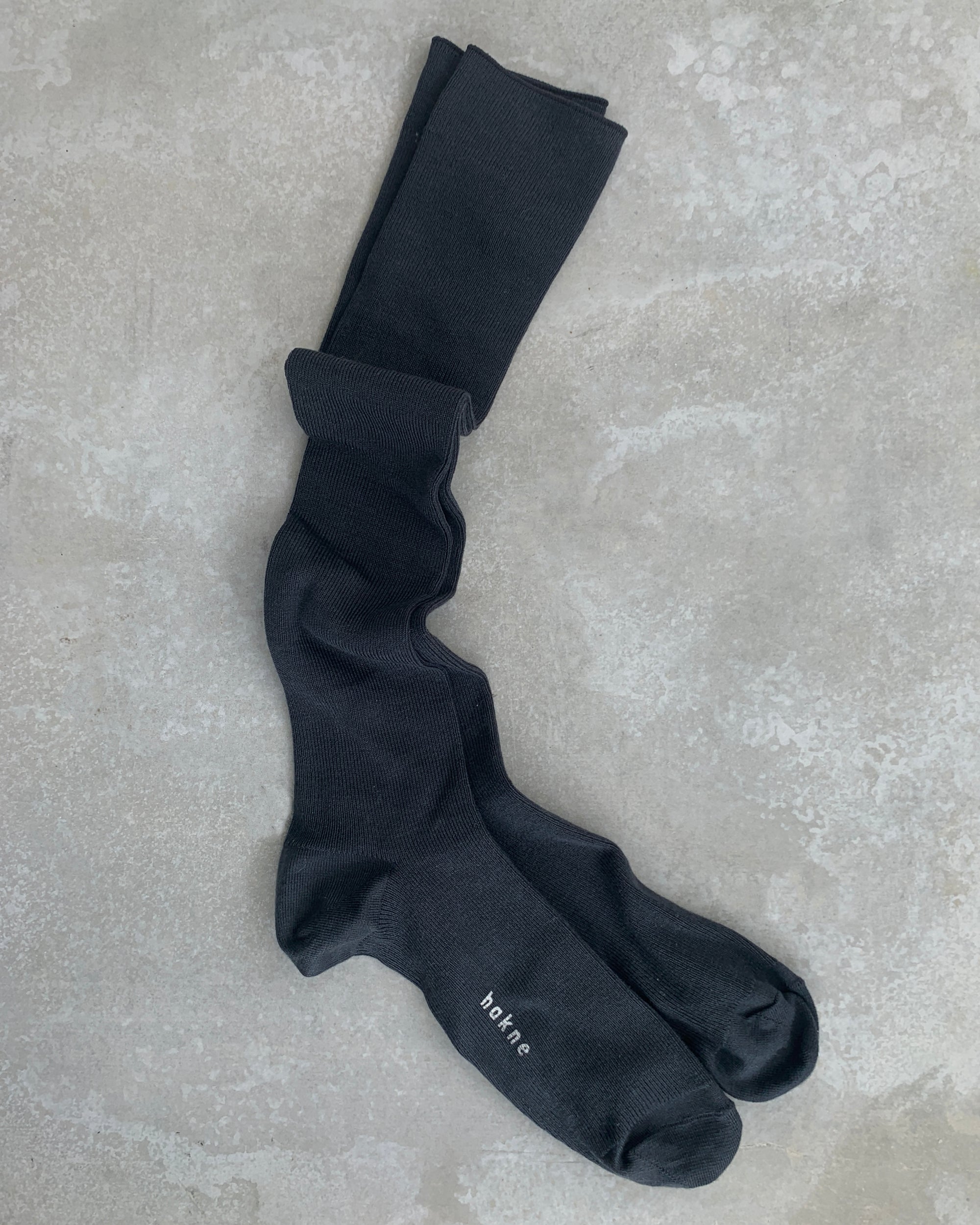 hakne : silk ribbed high socks