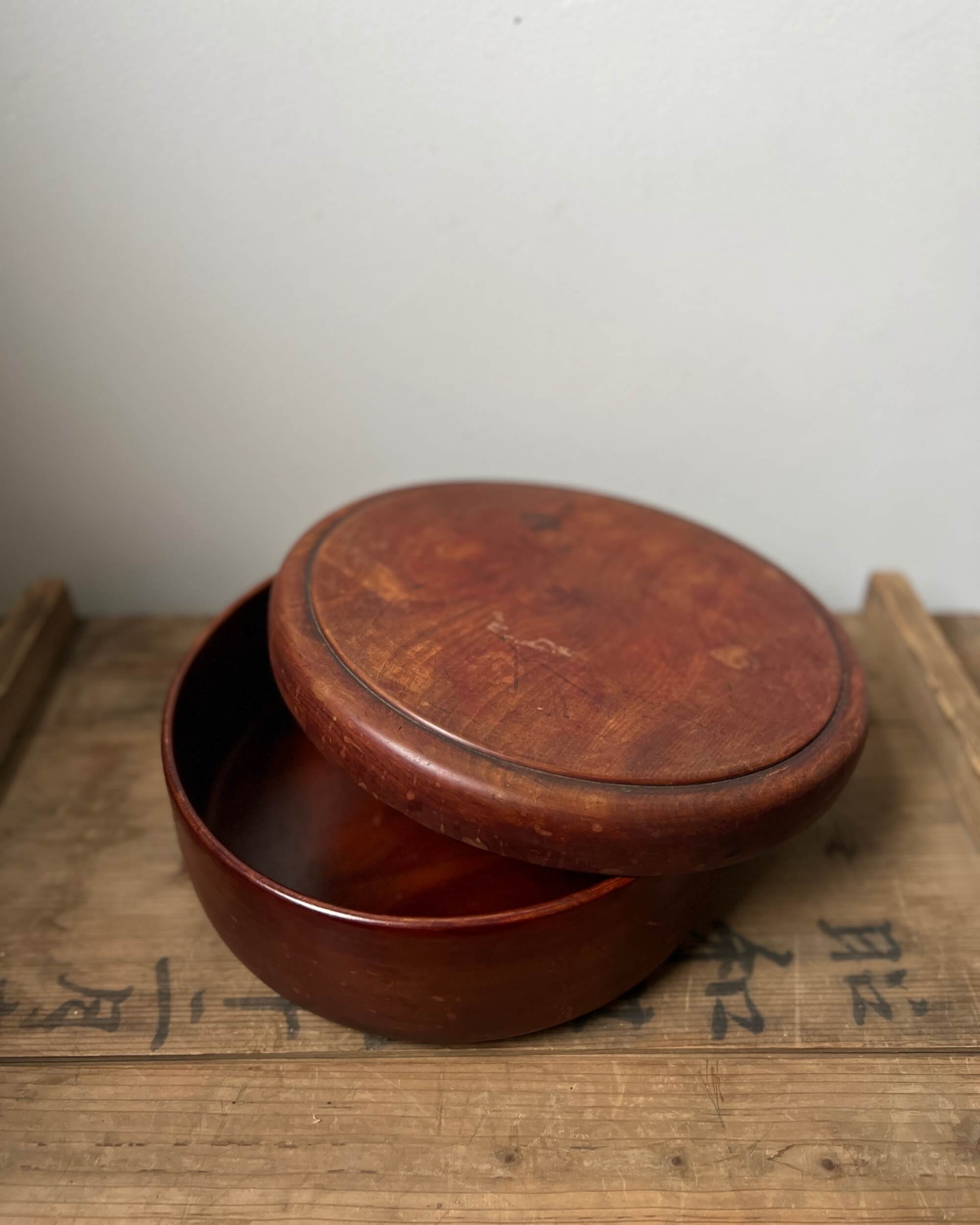 vintage japanese wooden container