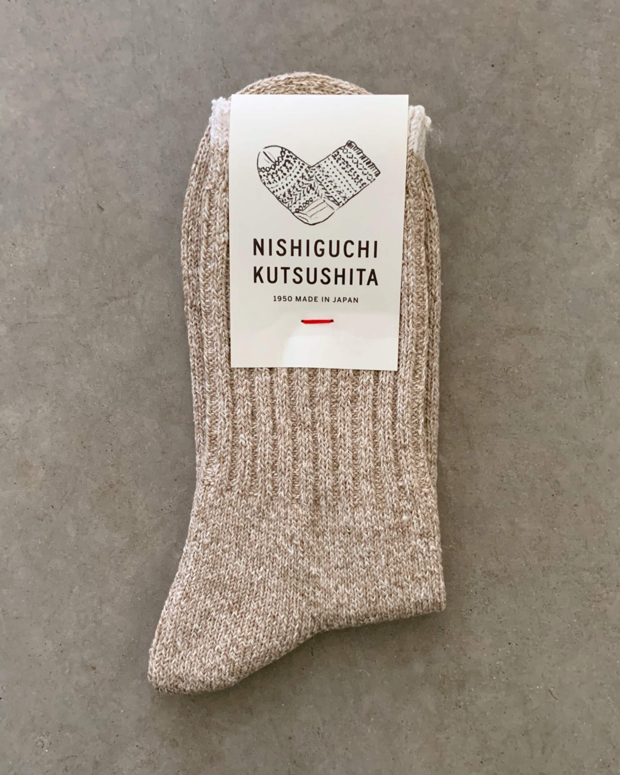 nishiguchi kutsushita : boston silk cotton socks