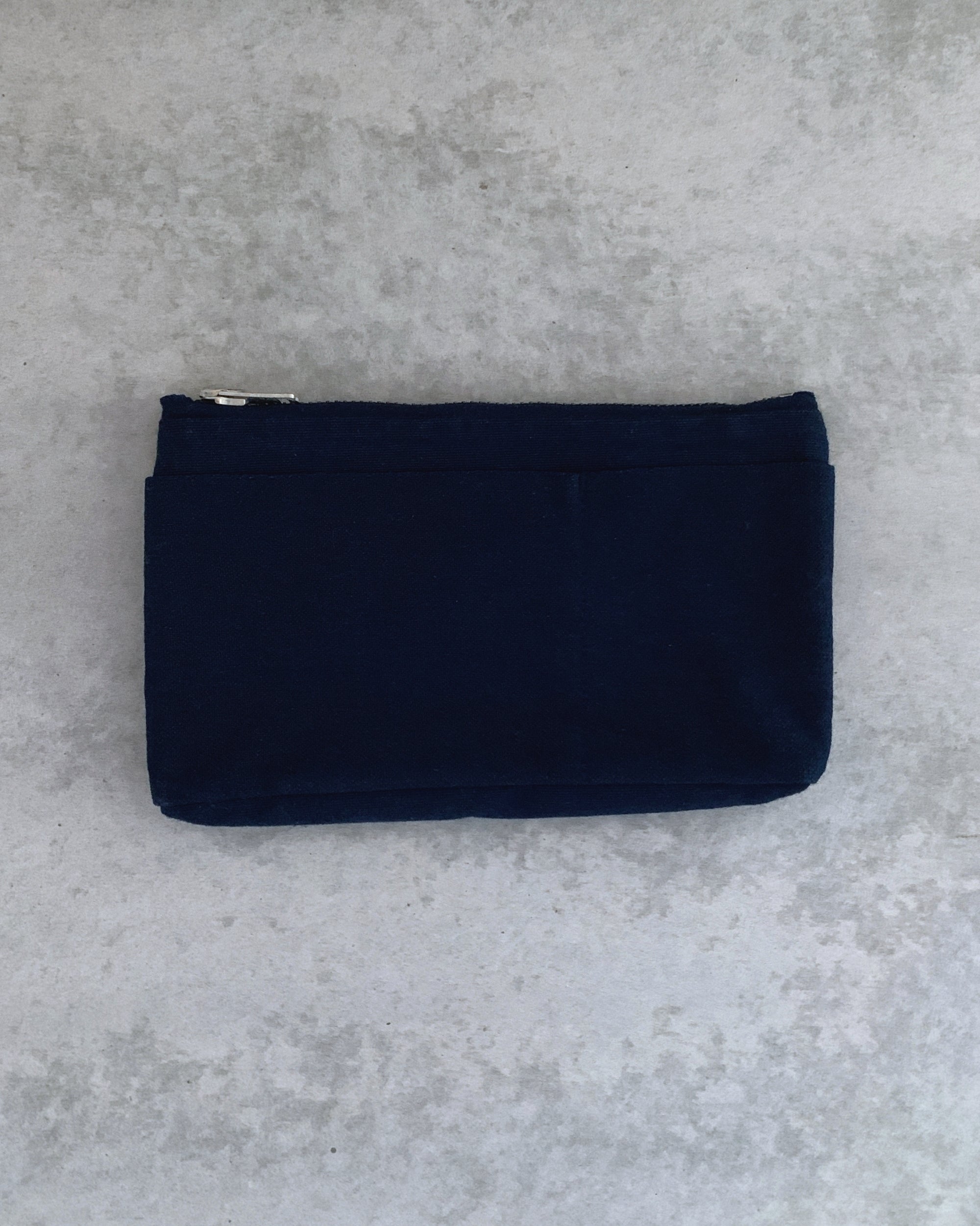 buaisou : dark indigo canvas mini pouch