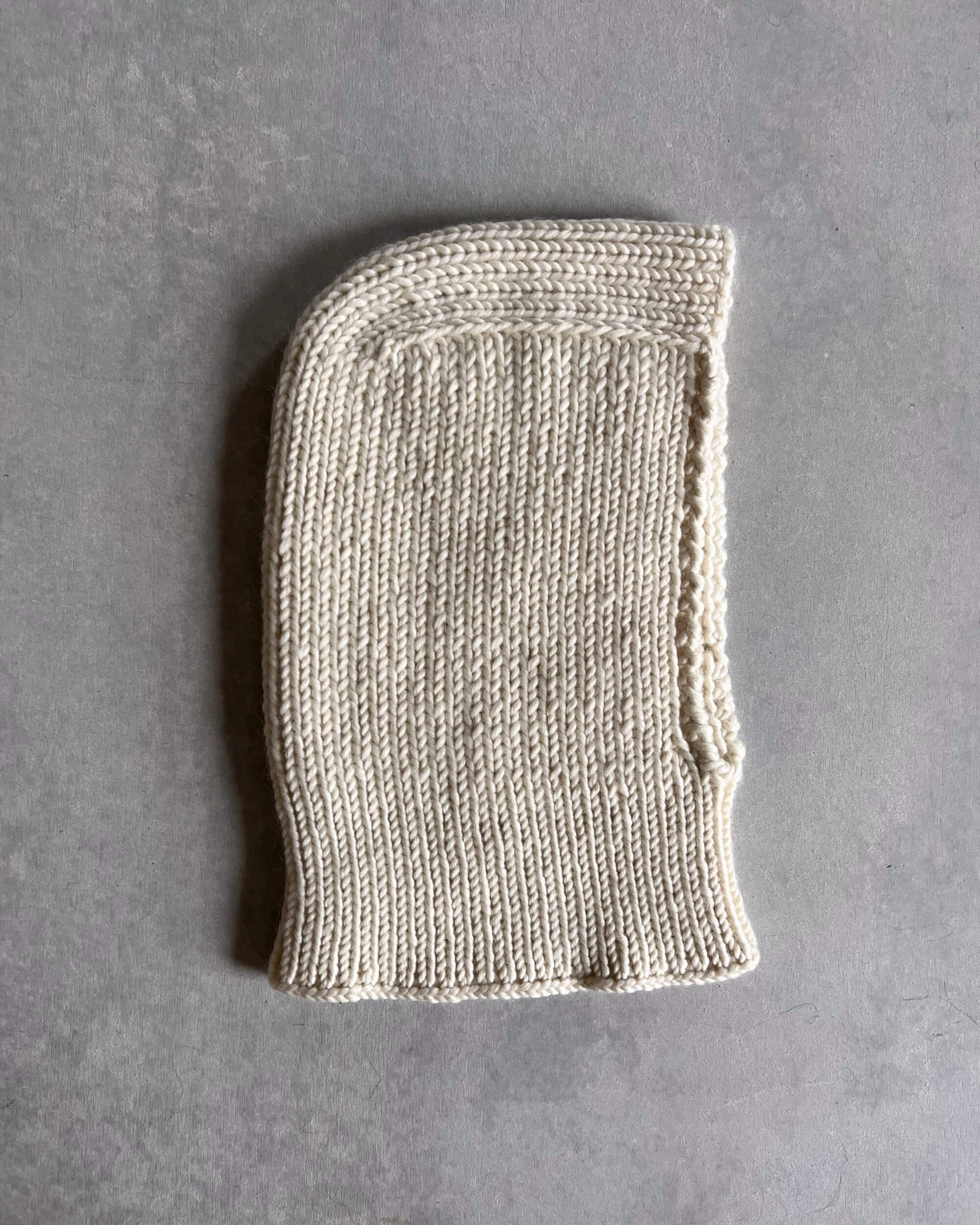 knit cashmere wool hood
